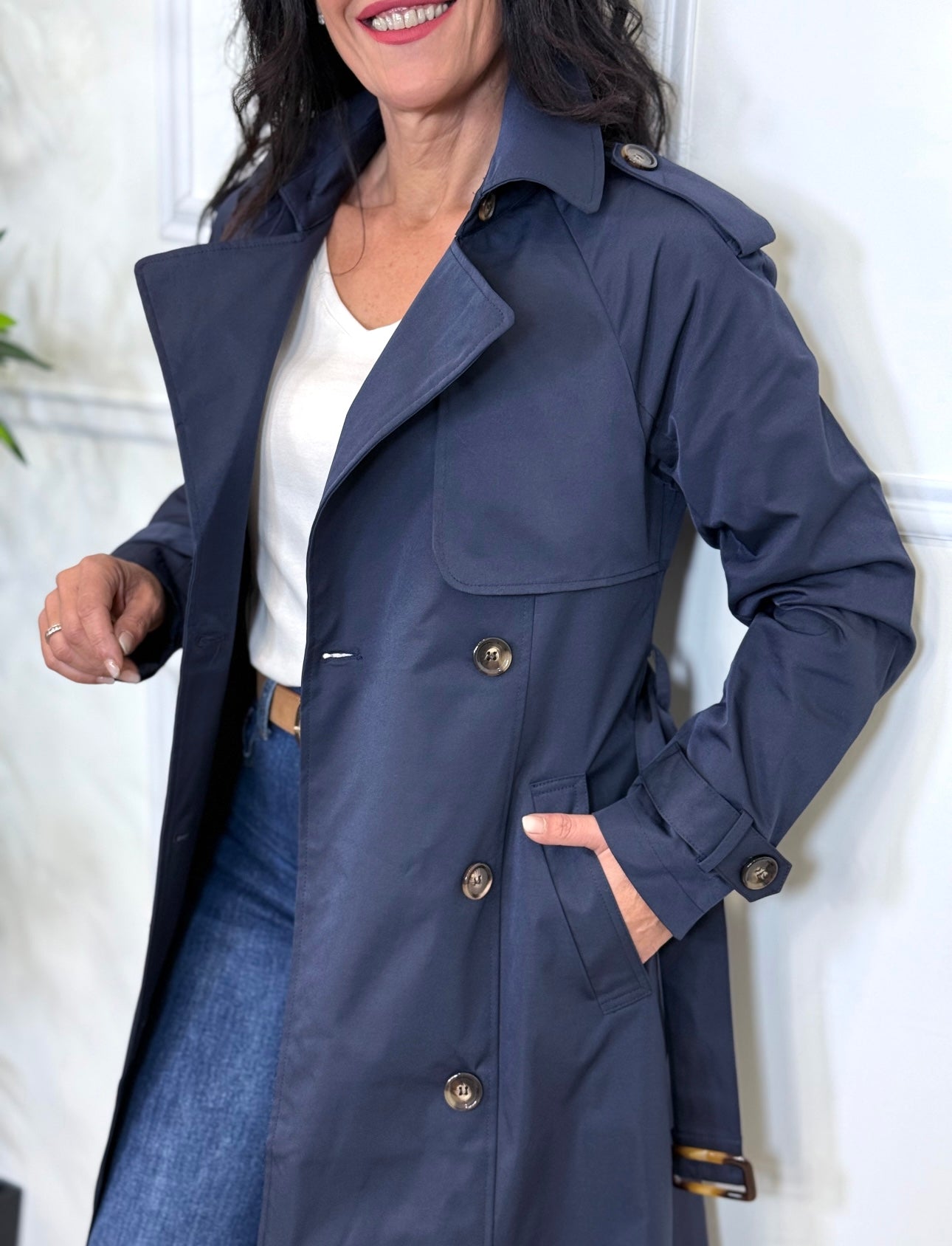 GABARDINA WELL AZUL MARINO