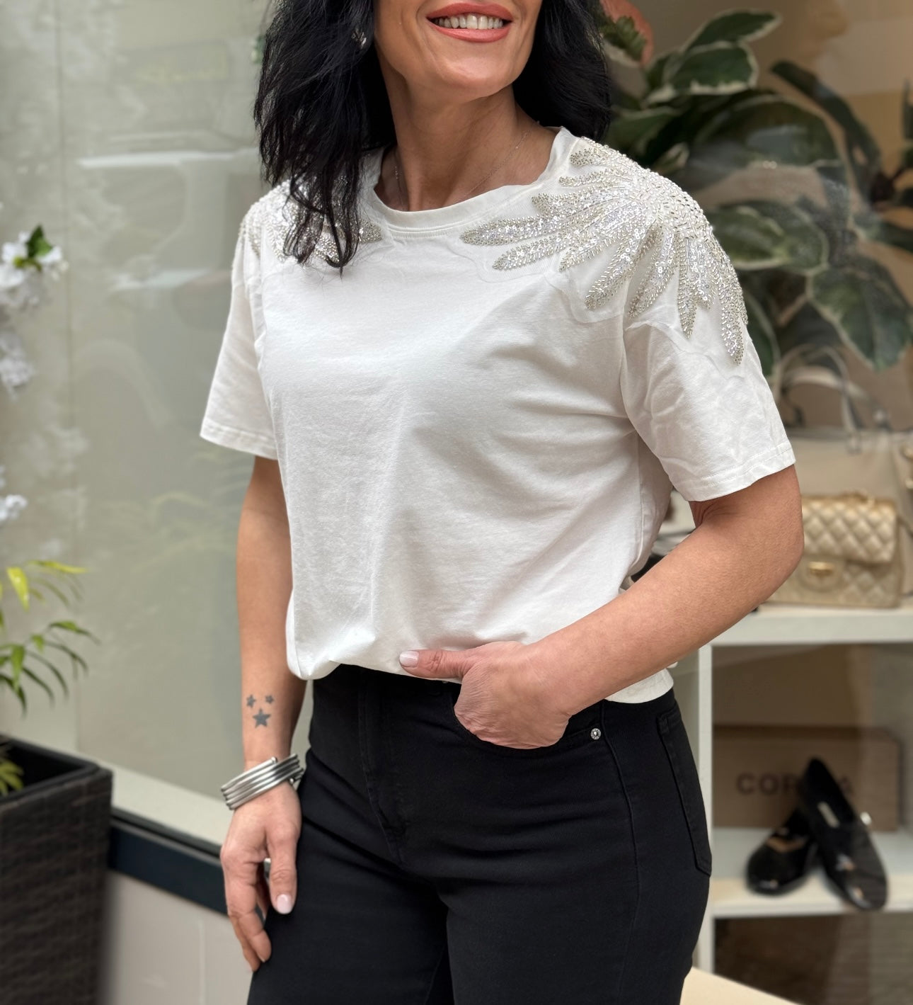 CAMISETA BLANCA CHIC