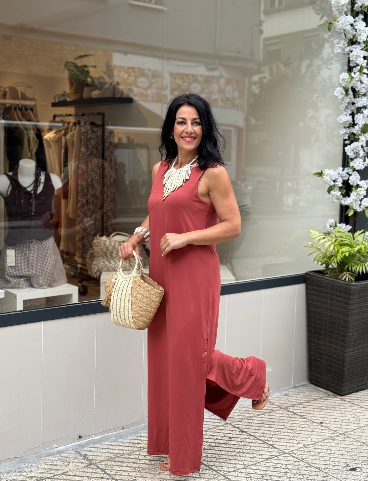 VESTIDO ENSA CORAL