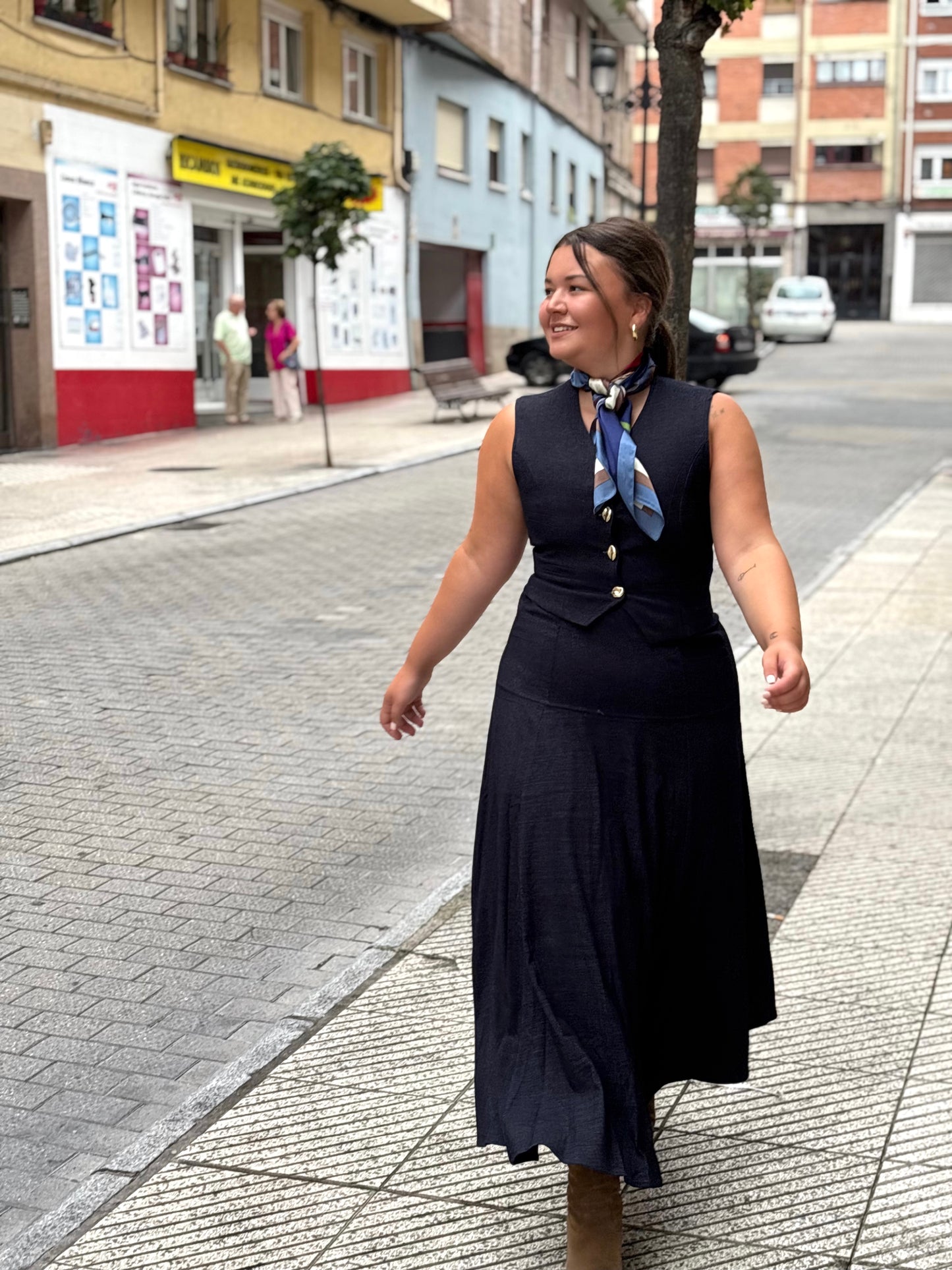 FALDA PARIS DENIM OSCURO