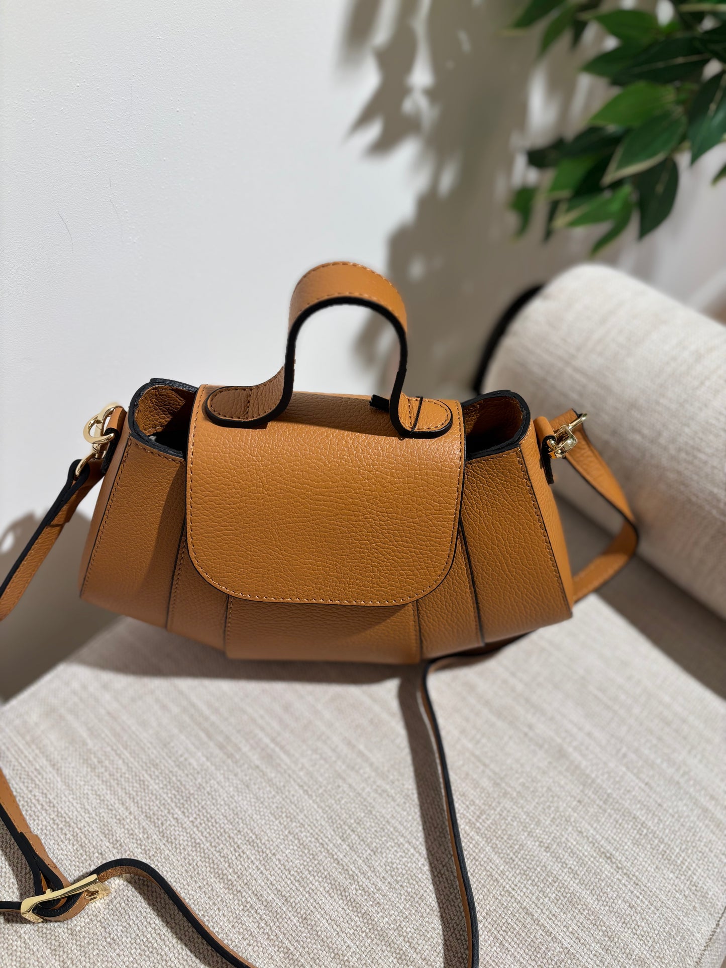 BOLSO PIEL CAMEL