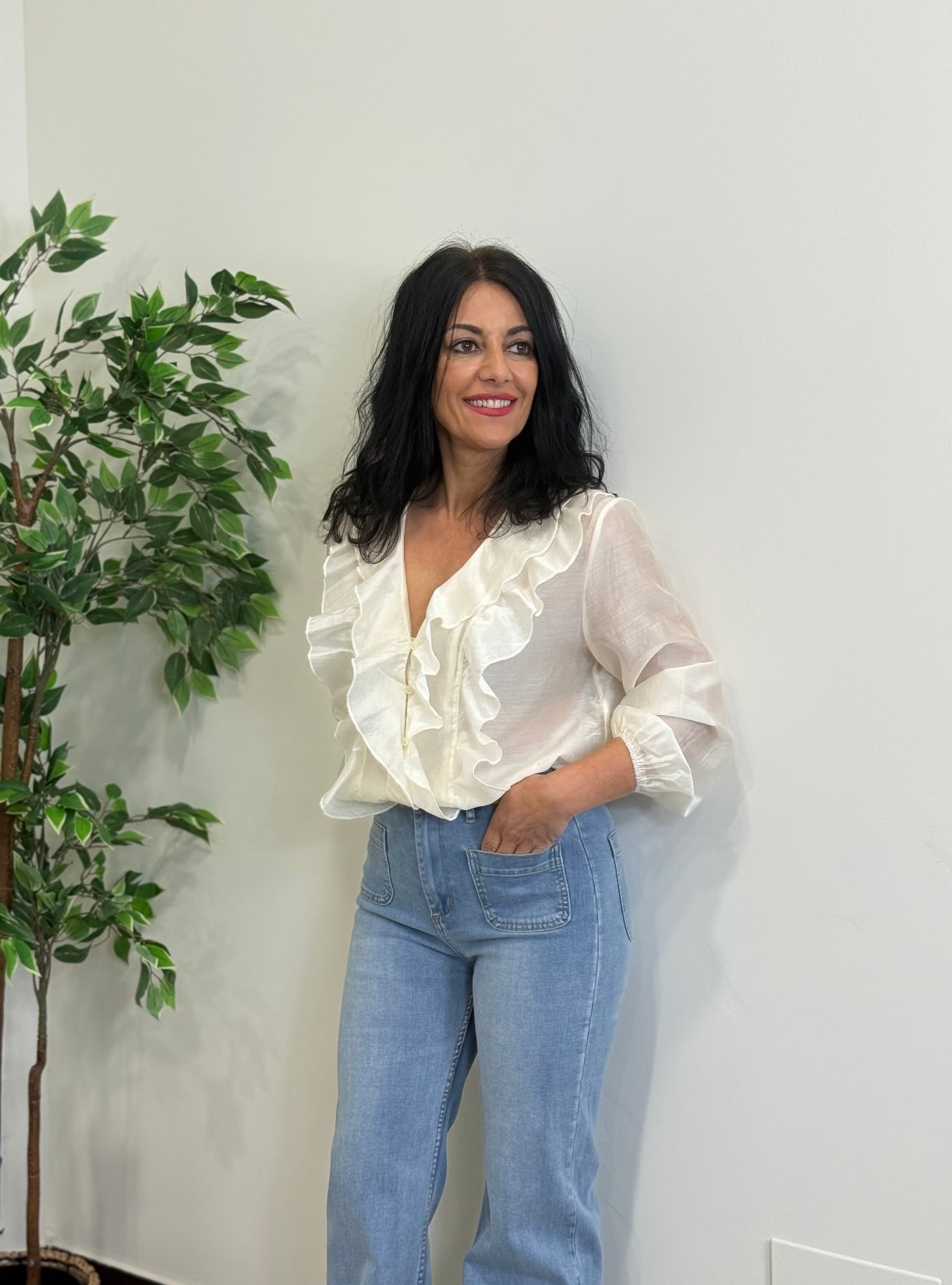 CAMISA GLAMOUR BLANCA
