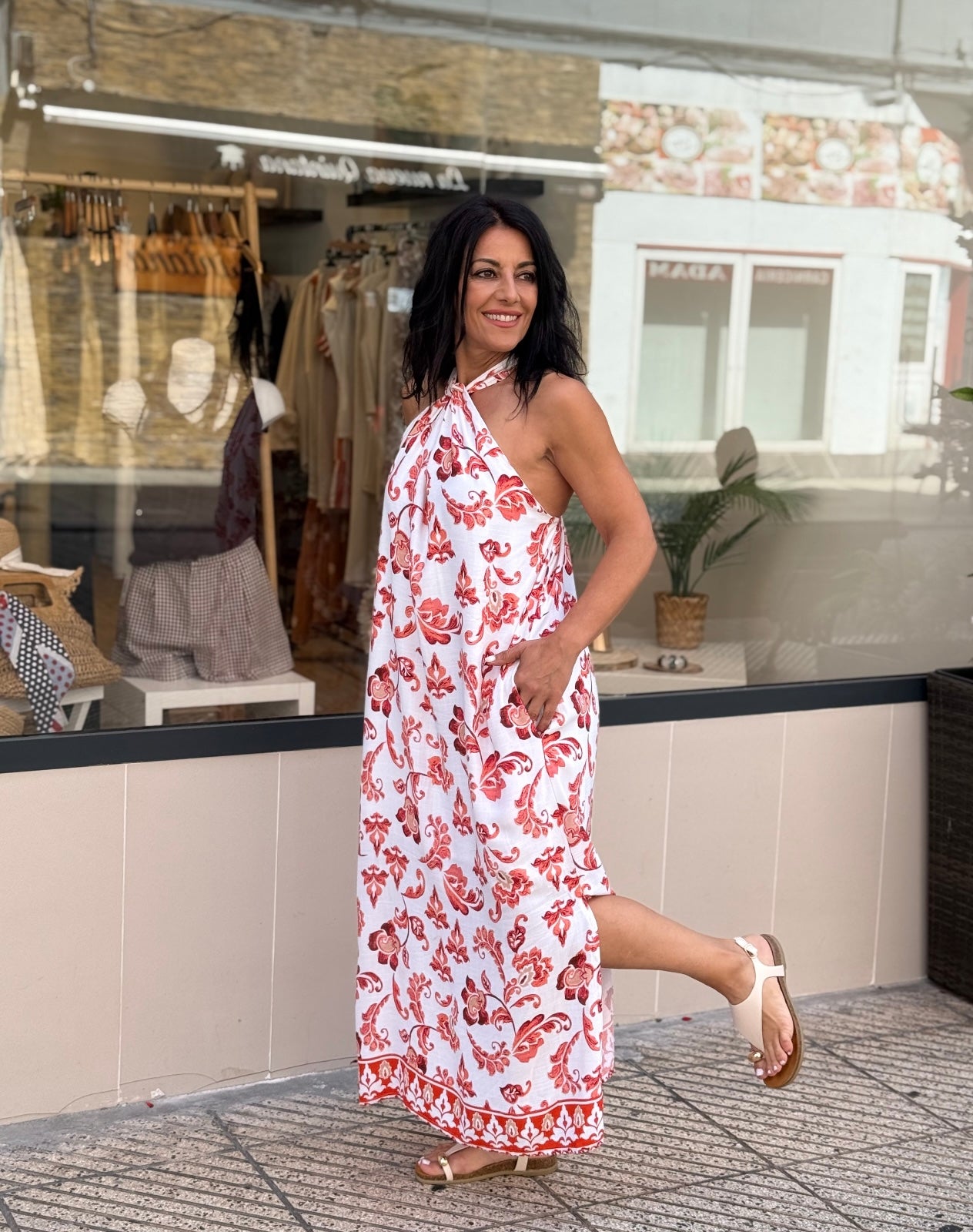 VESTIDO GRACIELA CUELLO HALTER