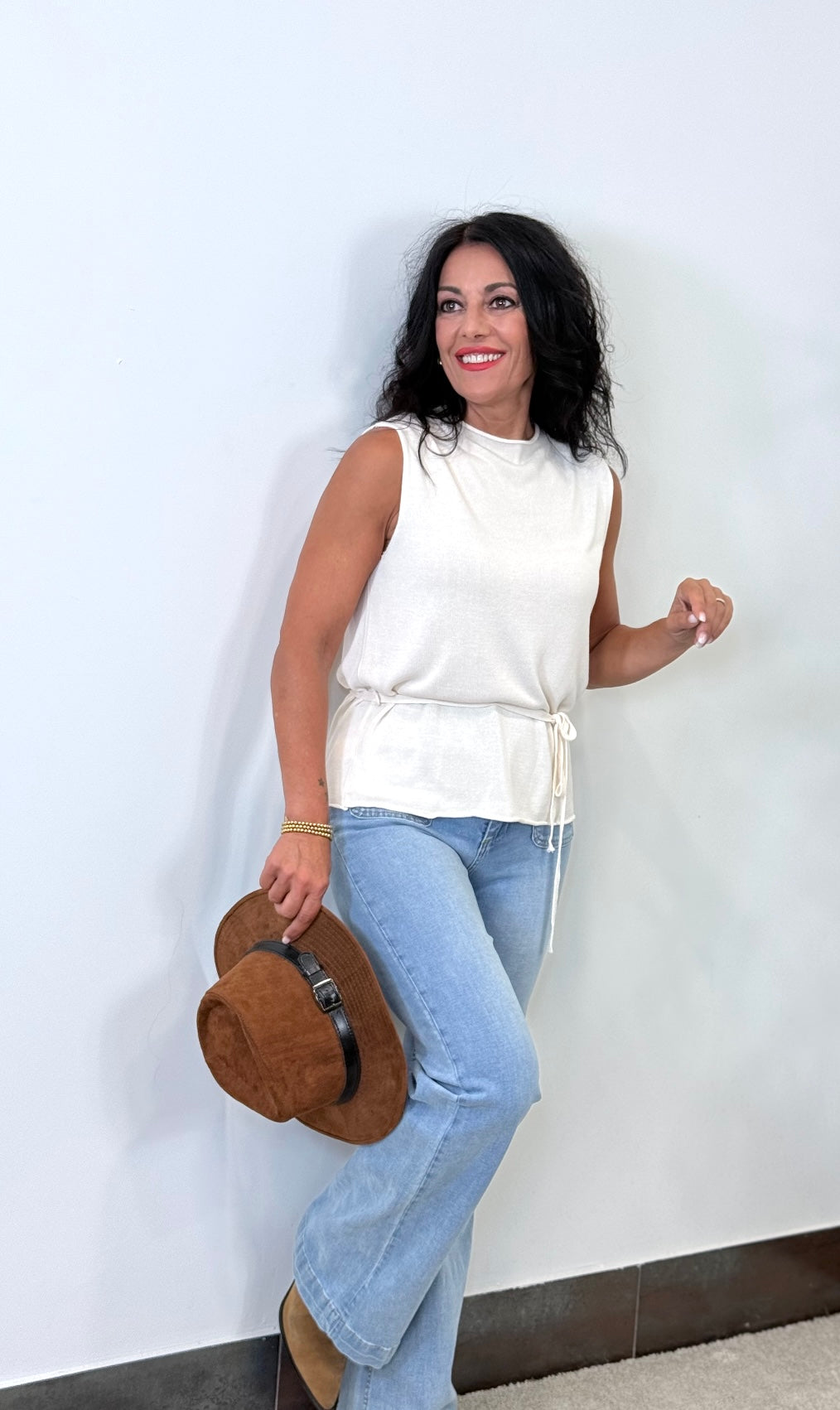 CHALECO VERY PUNTO BEIGE