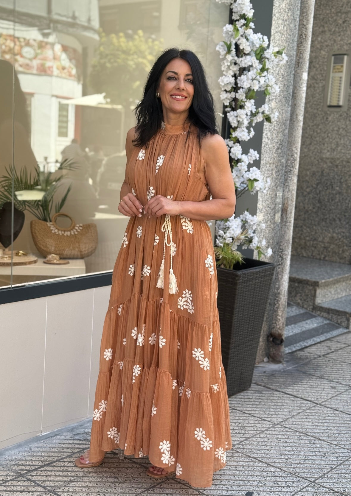 VESTIDO EGYPTO TEJA