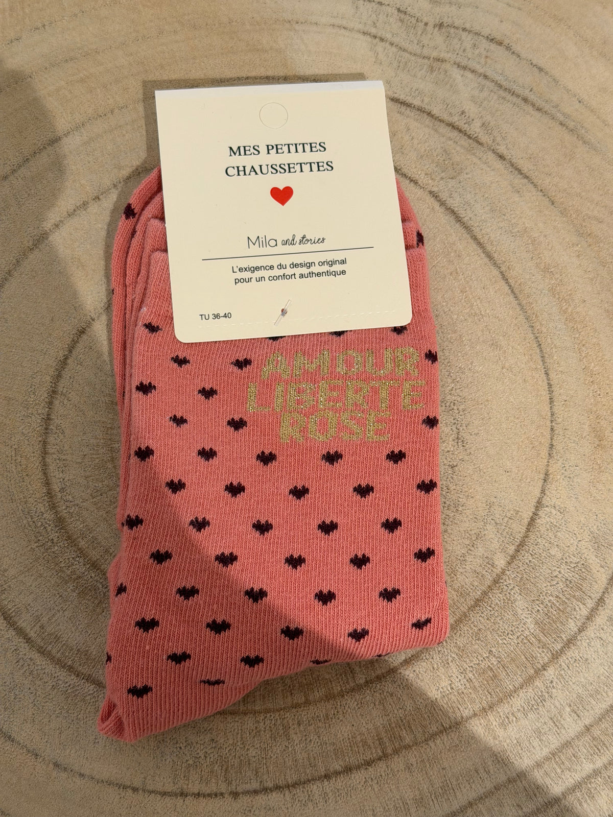 CALCETÍN AMOUR CORAL