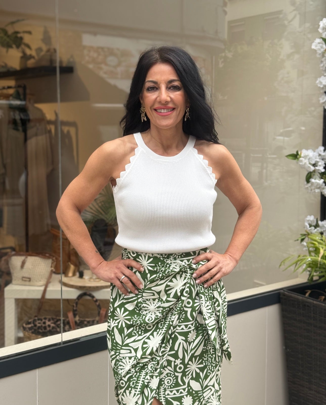 TOP CANALÉ HALTER BLANCO