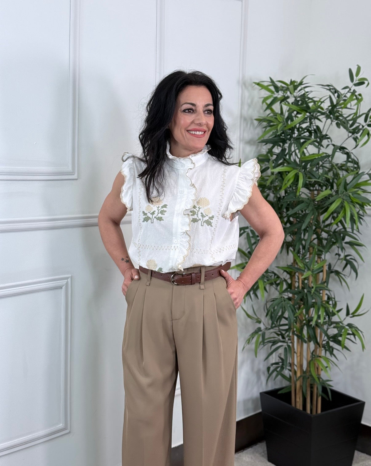 BLUSA HANNA BORDADA