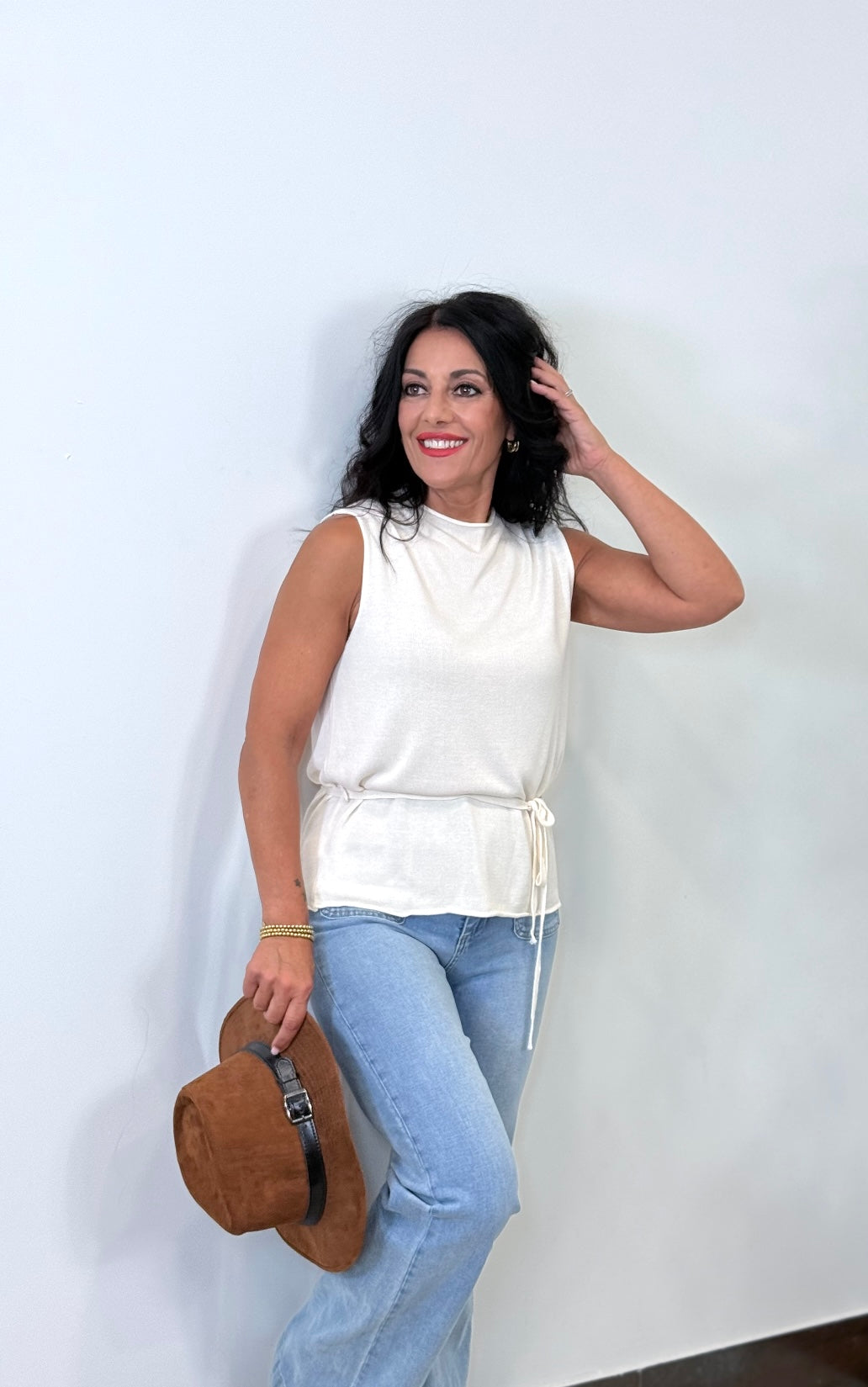 CHALECO VERY PUNTO BEIGE