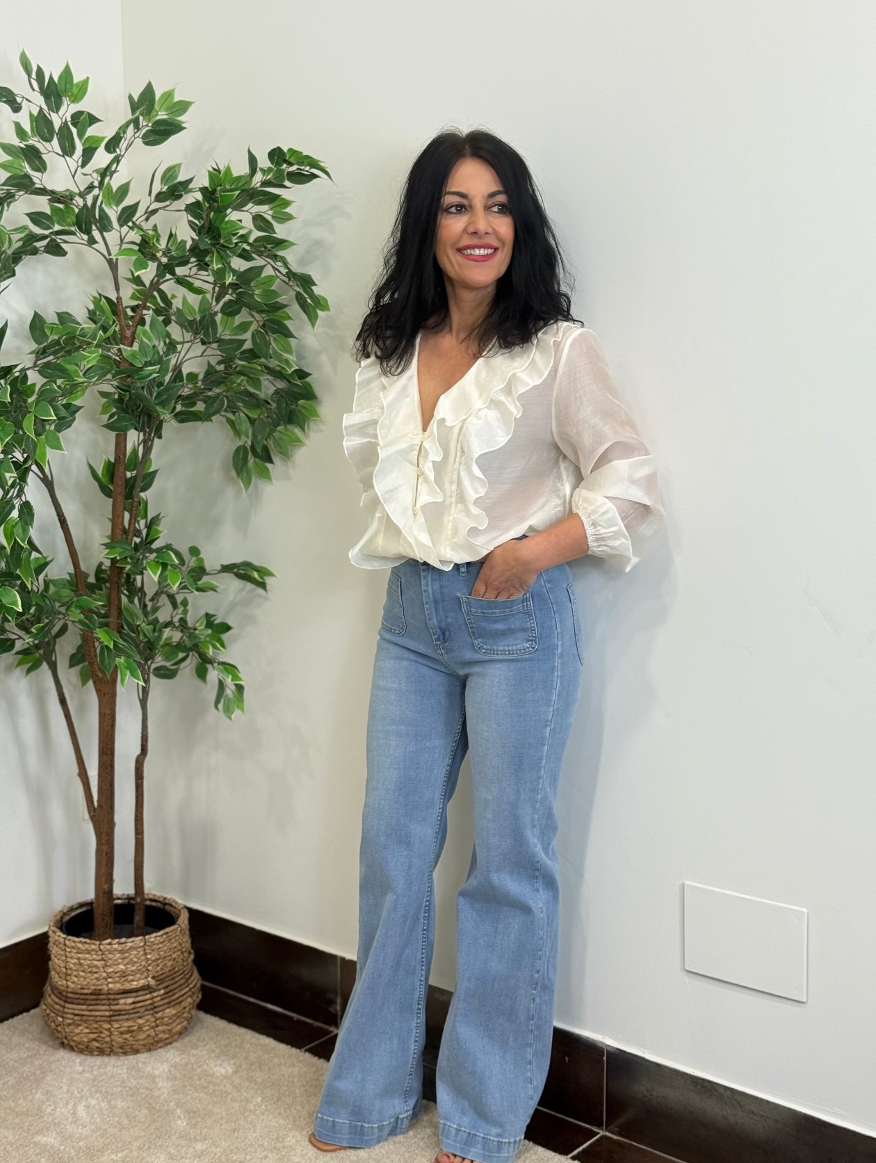 CAMISA GLAMOUR BLANCA