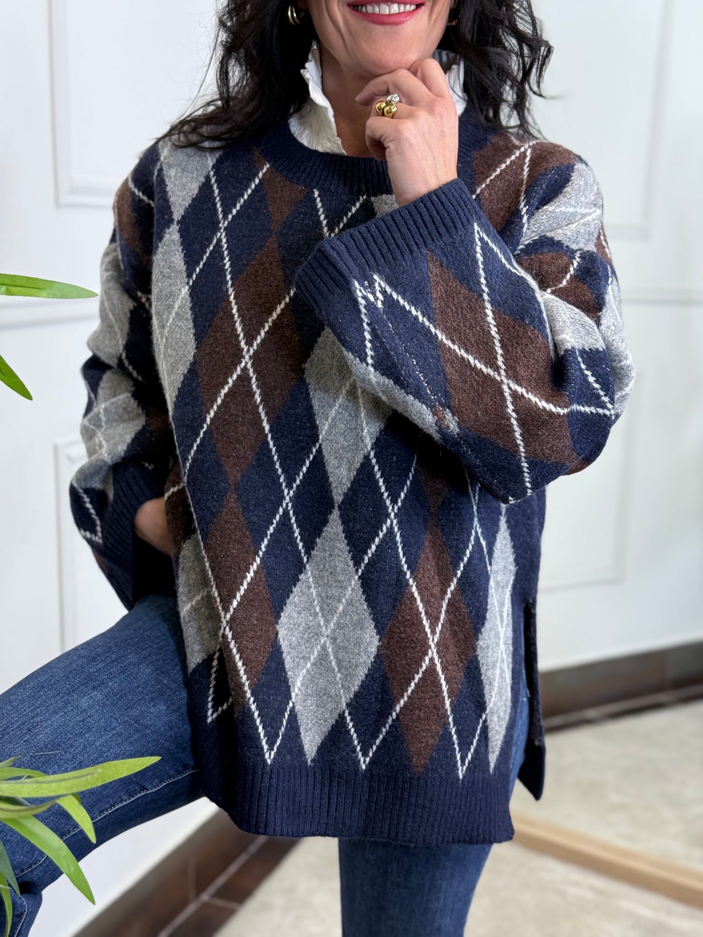 JERSEY ROMBOS MARINO