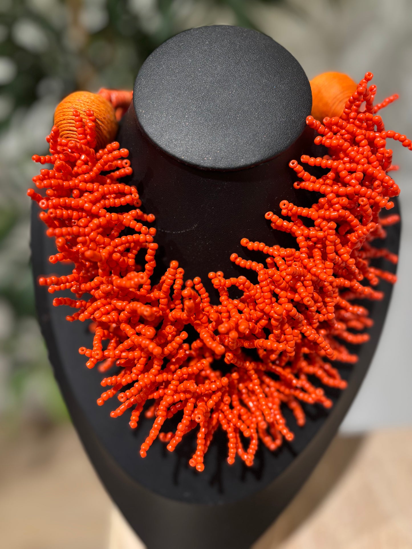 COLLAR MEDUSA NARANJA