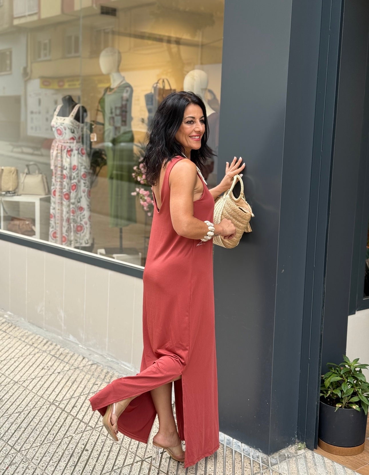 VESTIDO ENSA CORAL