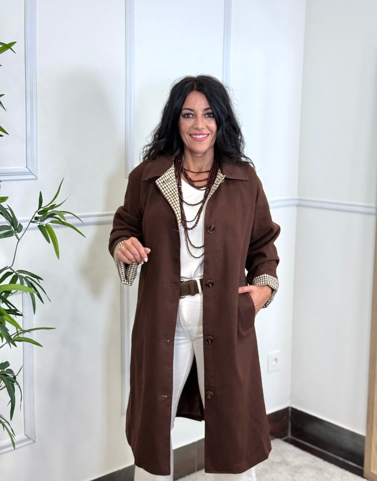 GABARDINA COUNTRY COMBINADA CHOCOLATE