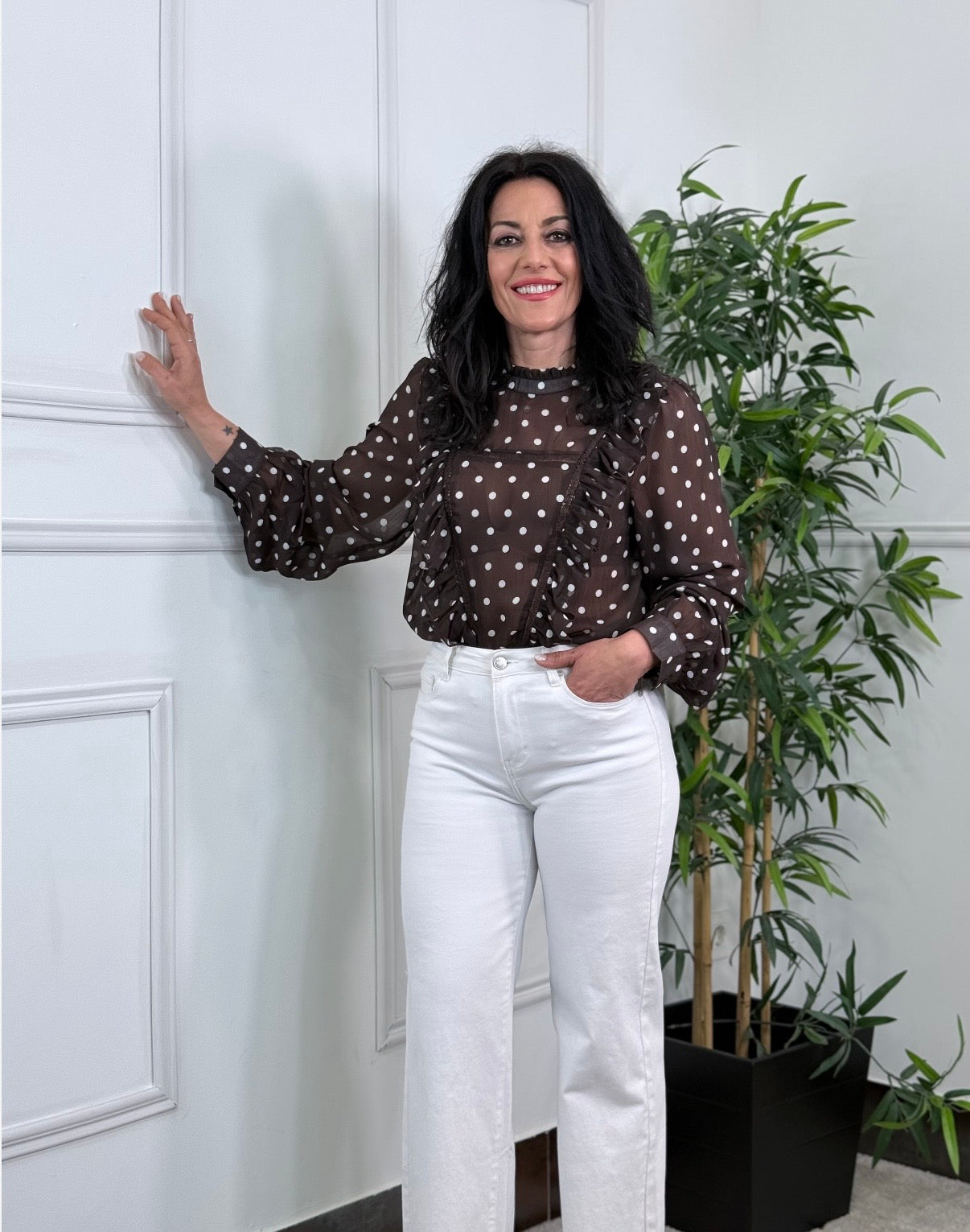 BLUSA LUNARES CHOCOLATE