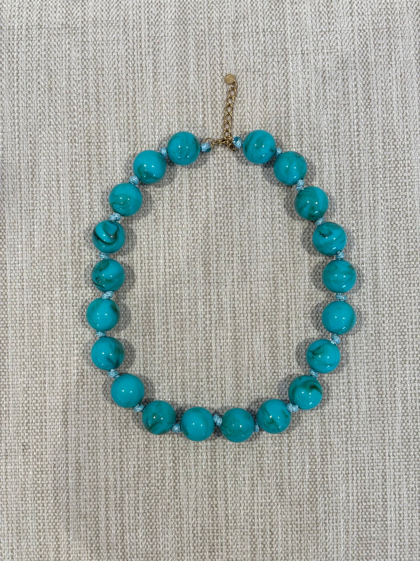 COLLAR BALL TURQUESA