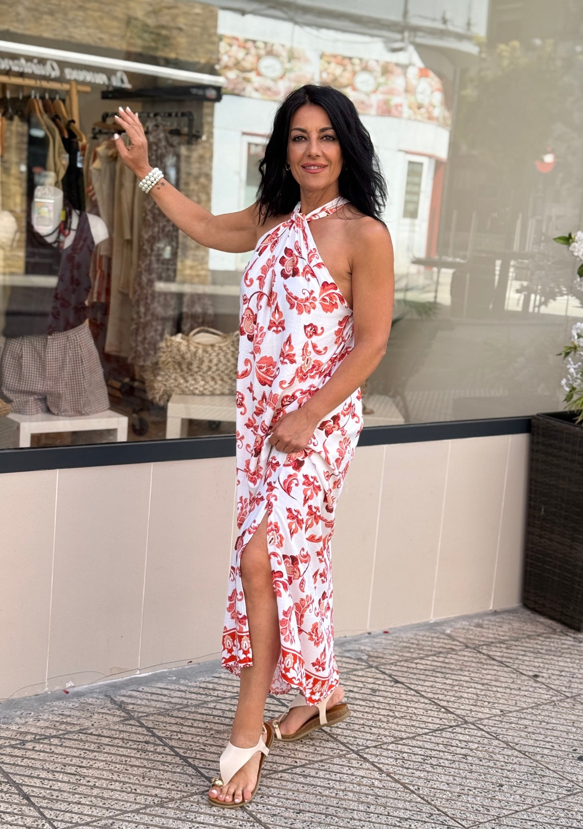 VESTIDO GRACIELA CUELLO HALTER