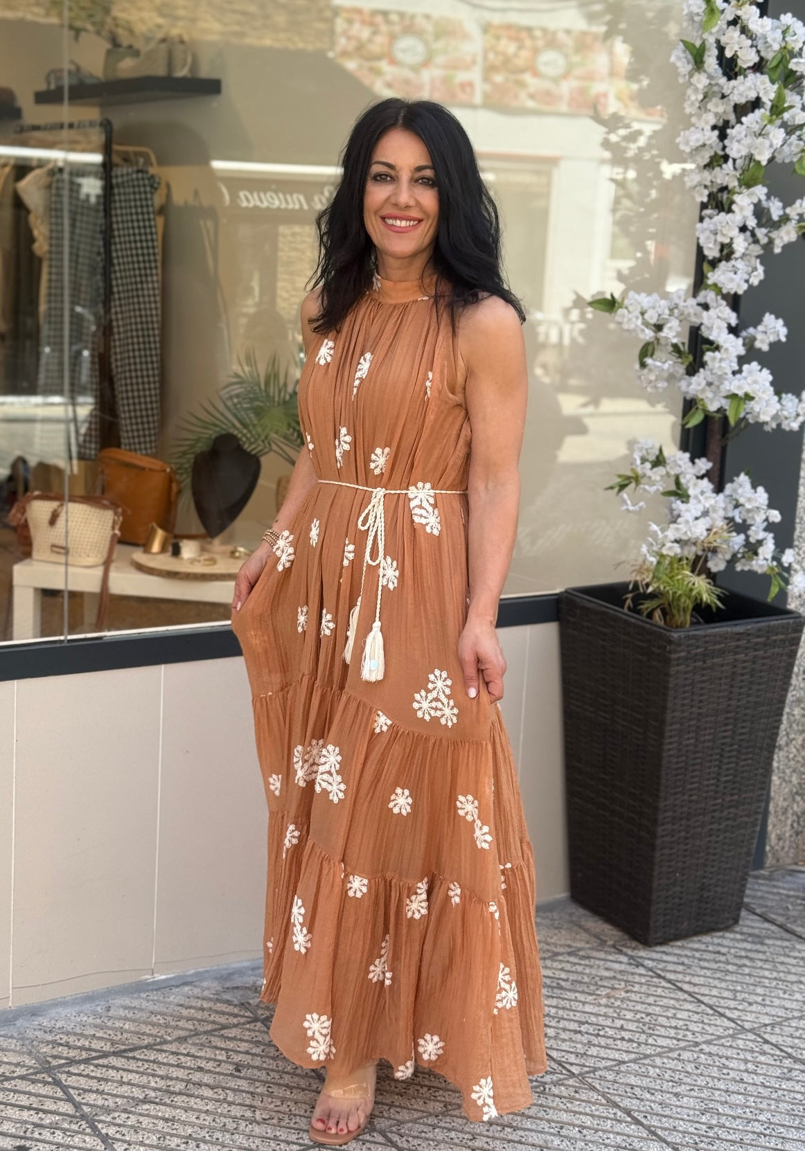 VESTIDO EGYPTO TEJA