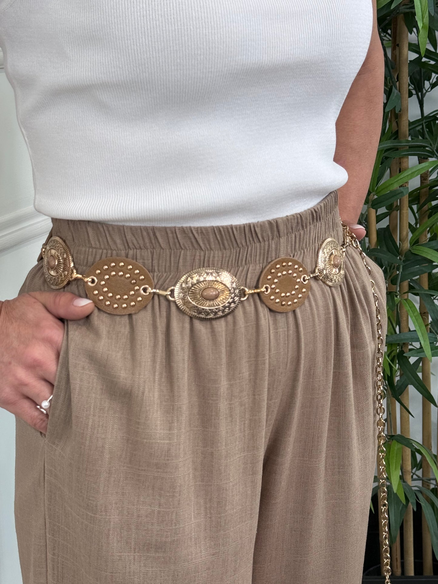 CINTURÓN GOLD CAMEL