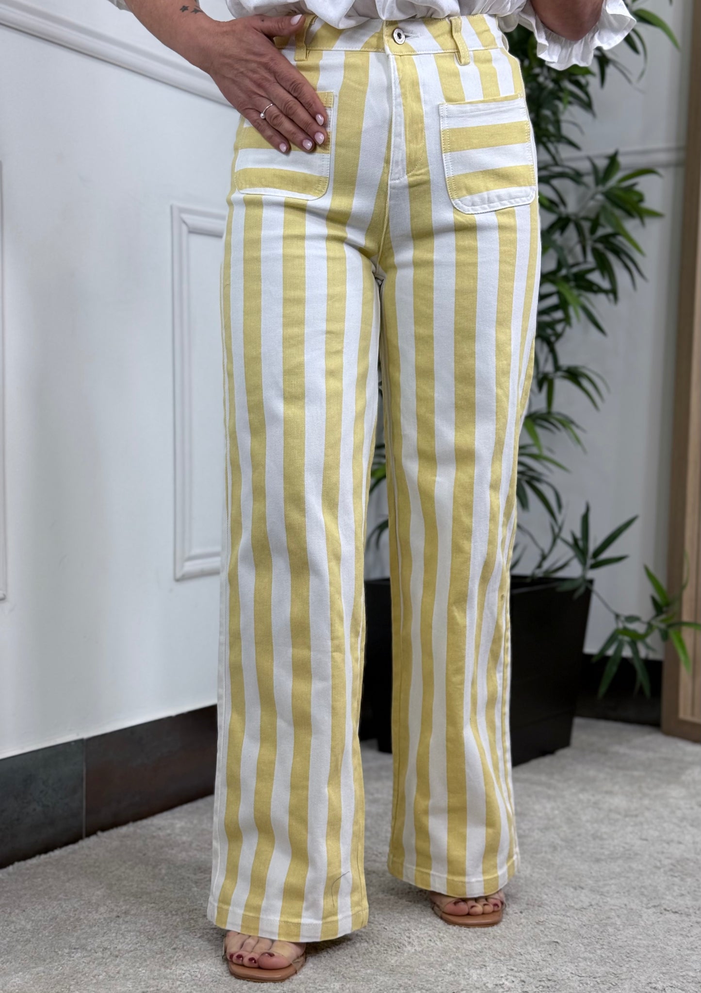 PANTALÓN RAYAS AMARILLO
