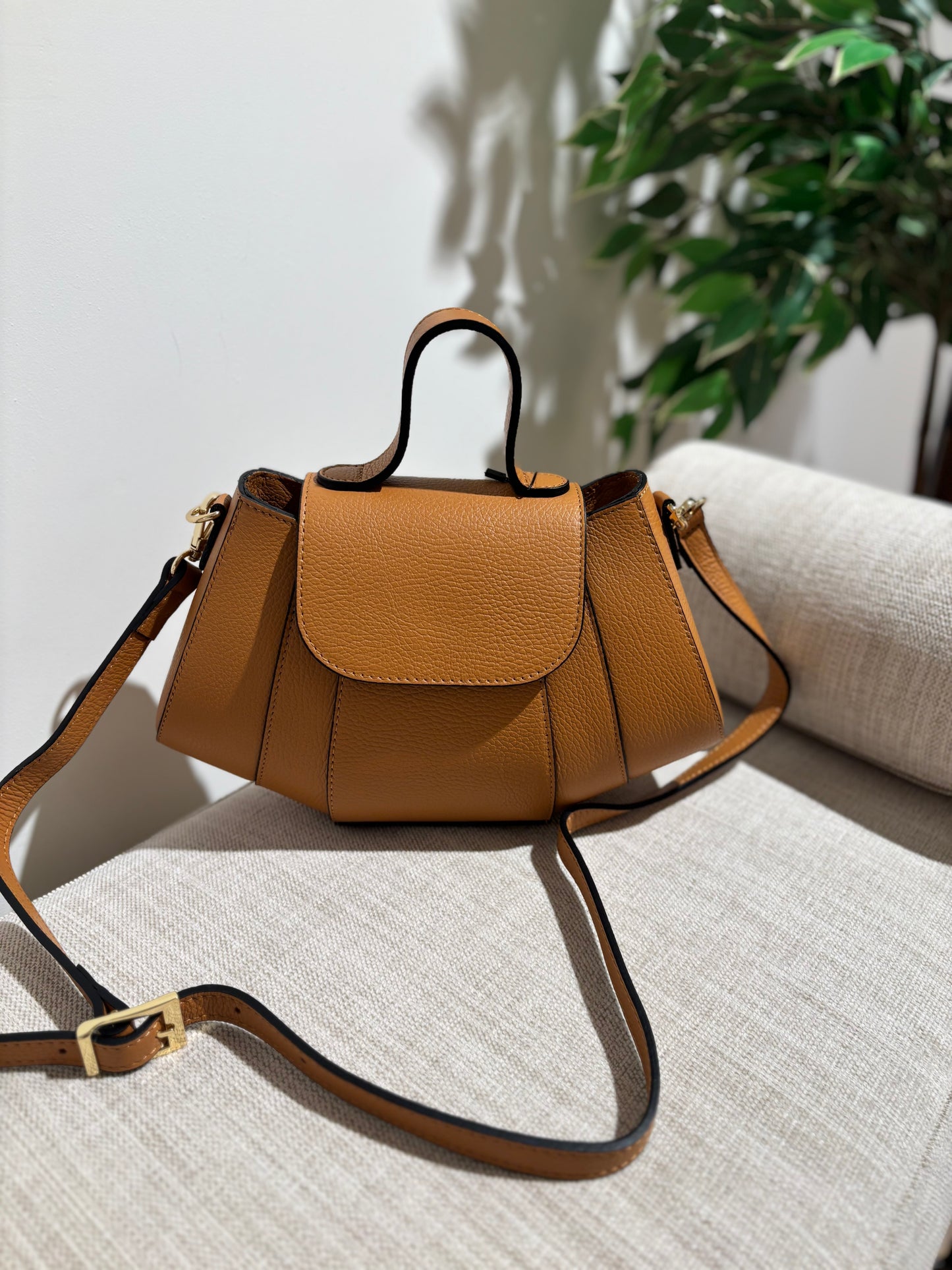 BOLSO PIEL CAMEL