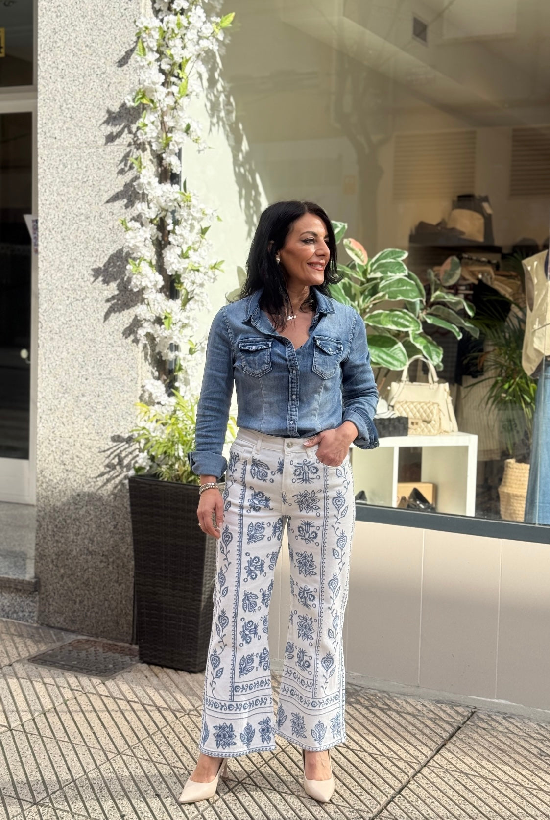 CAMISA DENIM BOLSILLOS
