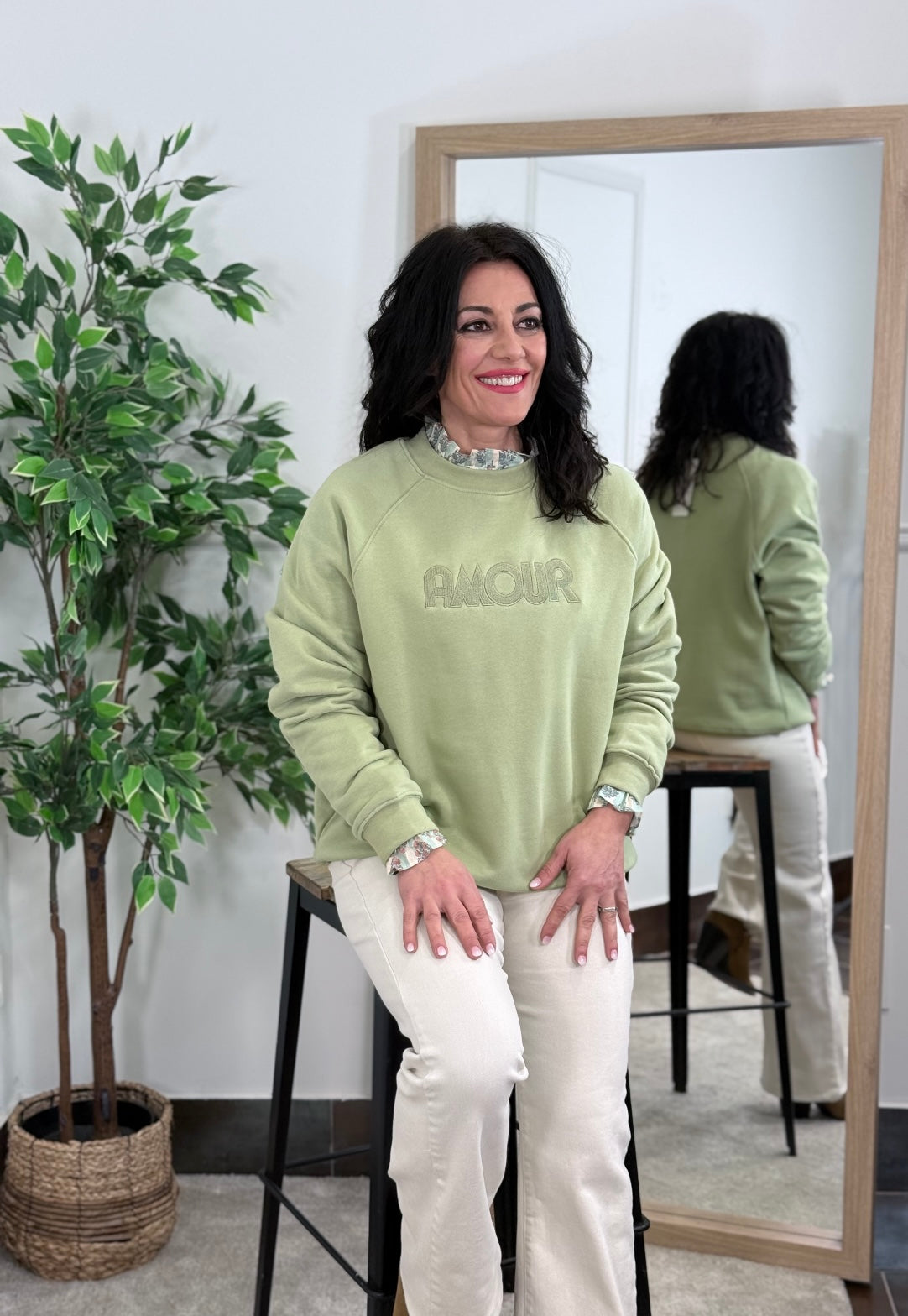 SUDADERA AMOUR VERDE