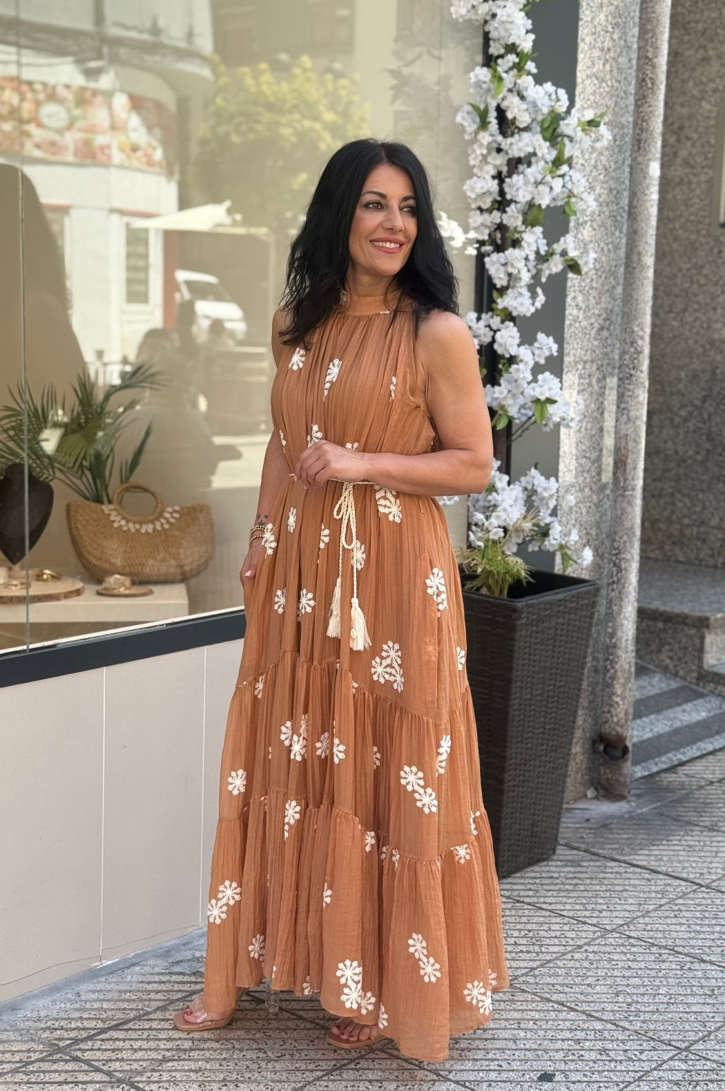 VESTIDO EGYPTO TEJA