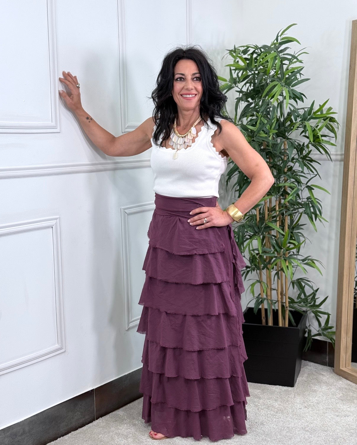 FALDA BOHO VINO