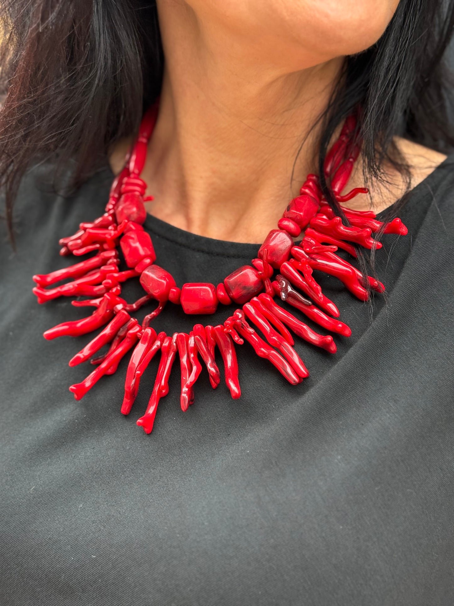 COLLAR ÁFRICA ROJO
