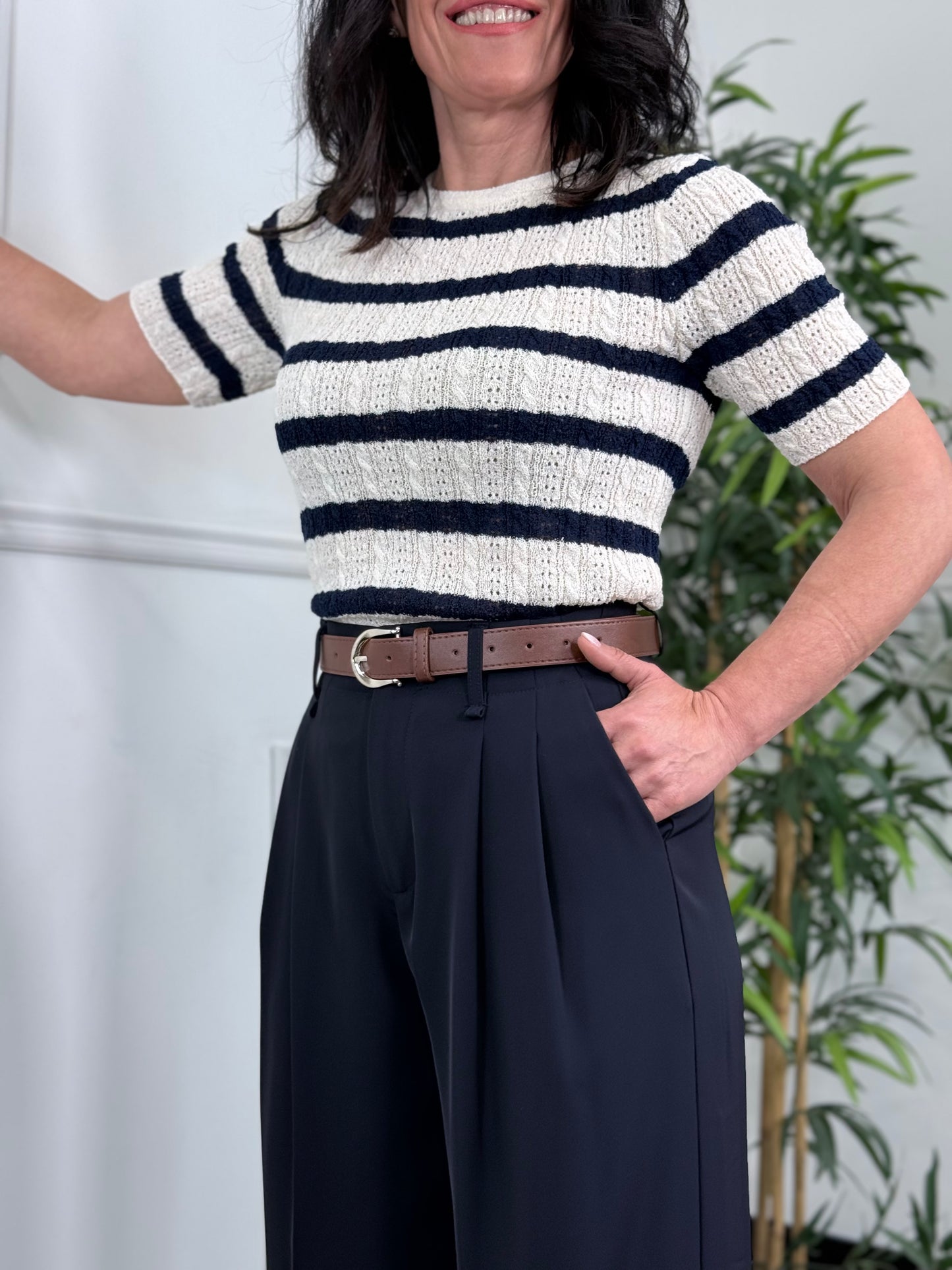 CAMISETA CROCHET MARINO