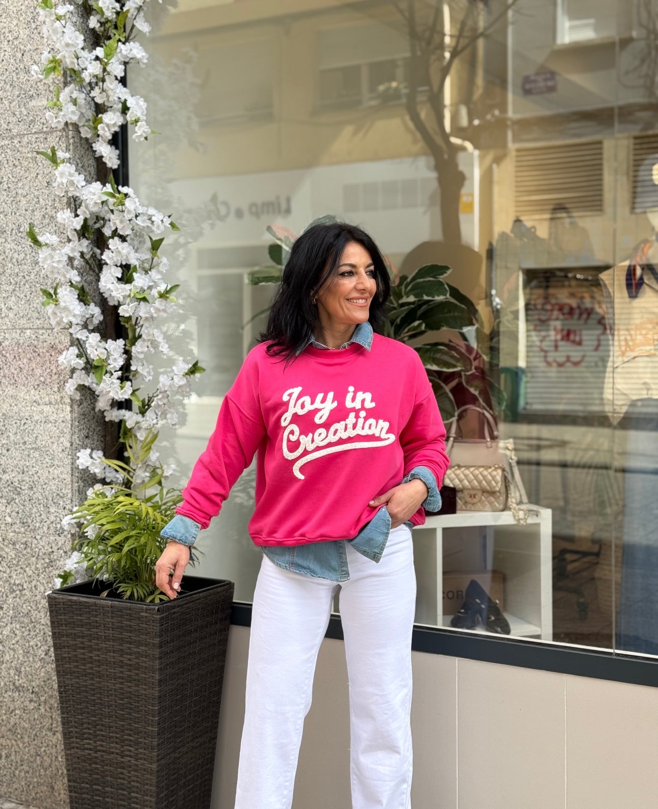 SUDADERA JOY ROSA