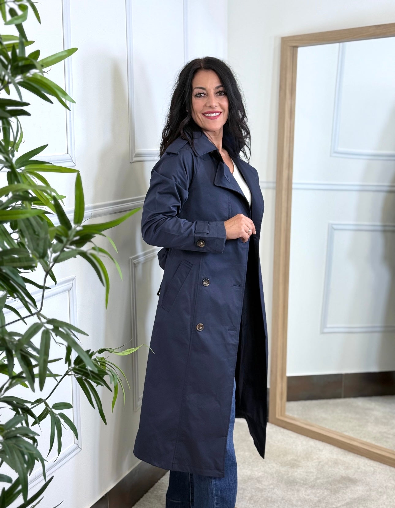 GABARDINA WELL AZUL MARINO
