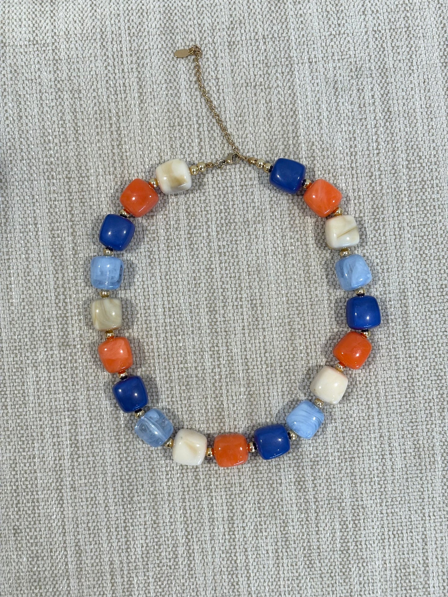 COLLAR BALL COMBINADO AZUL