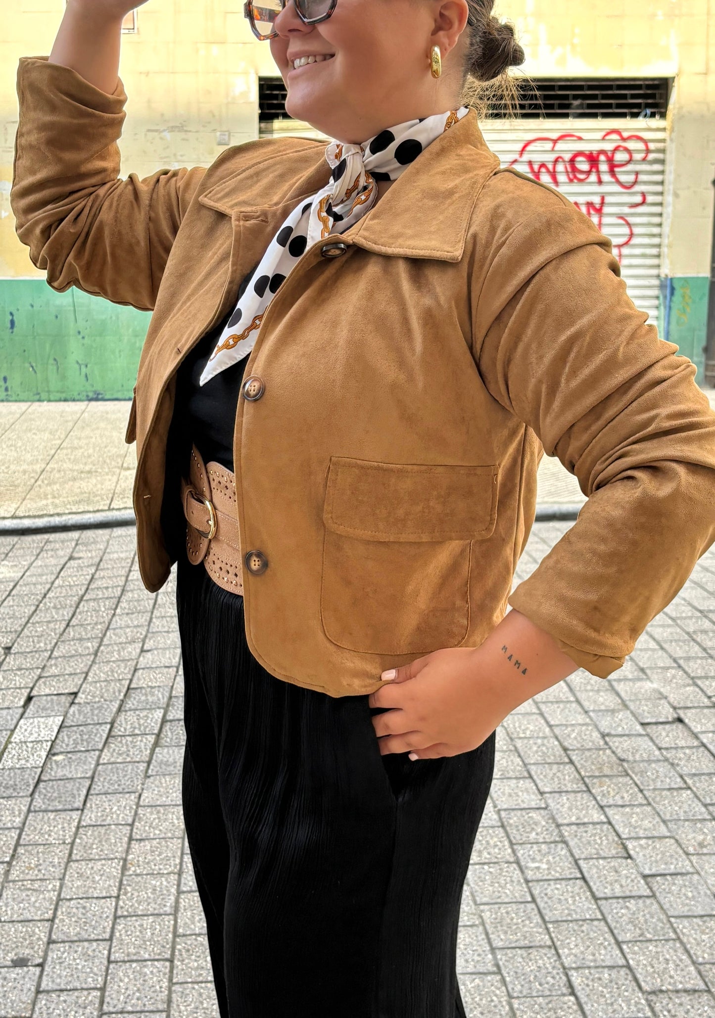 CHAQUETA CHEER CAMEL