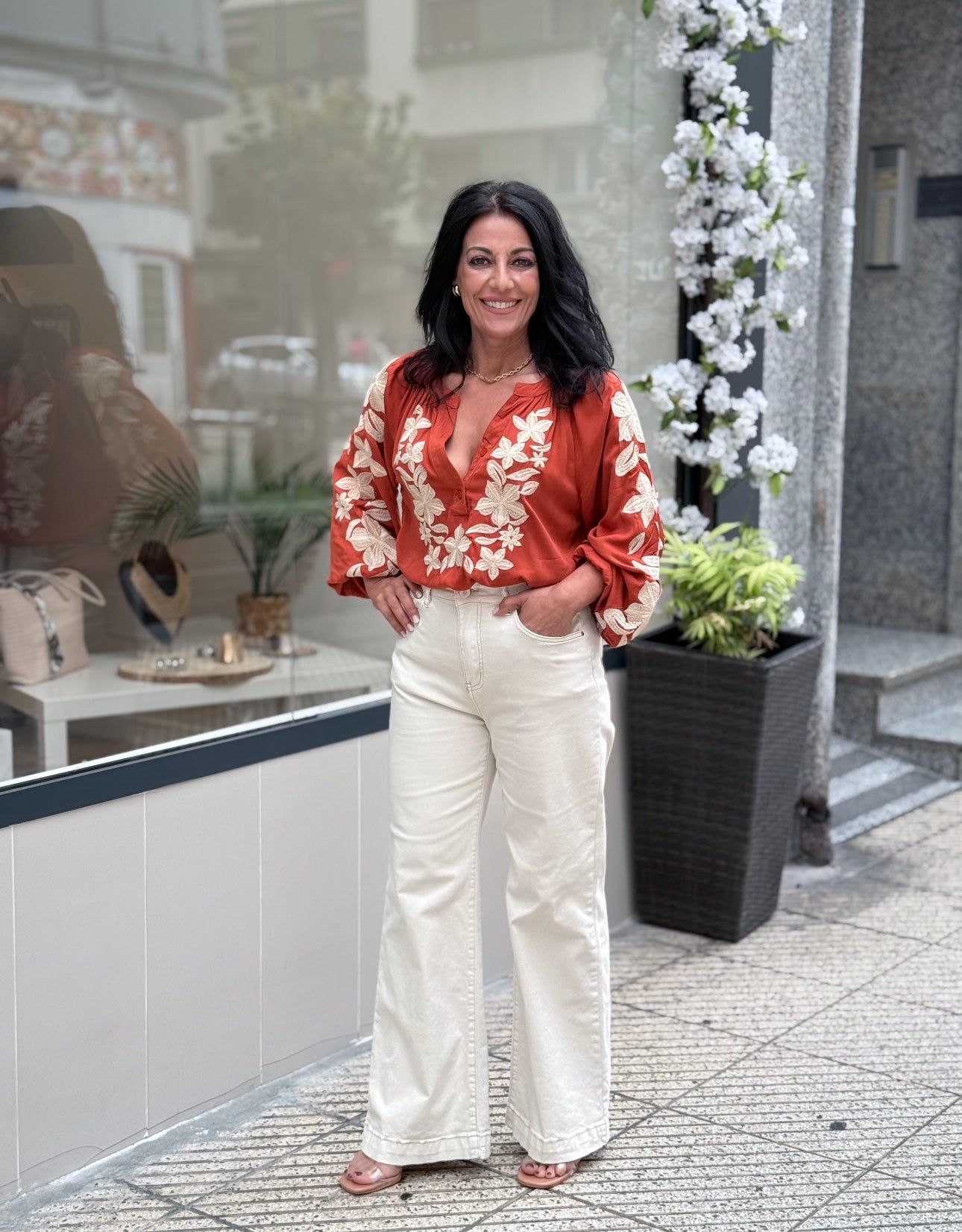 BLUSA CORODA TEJA