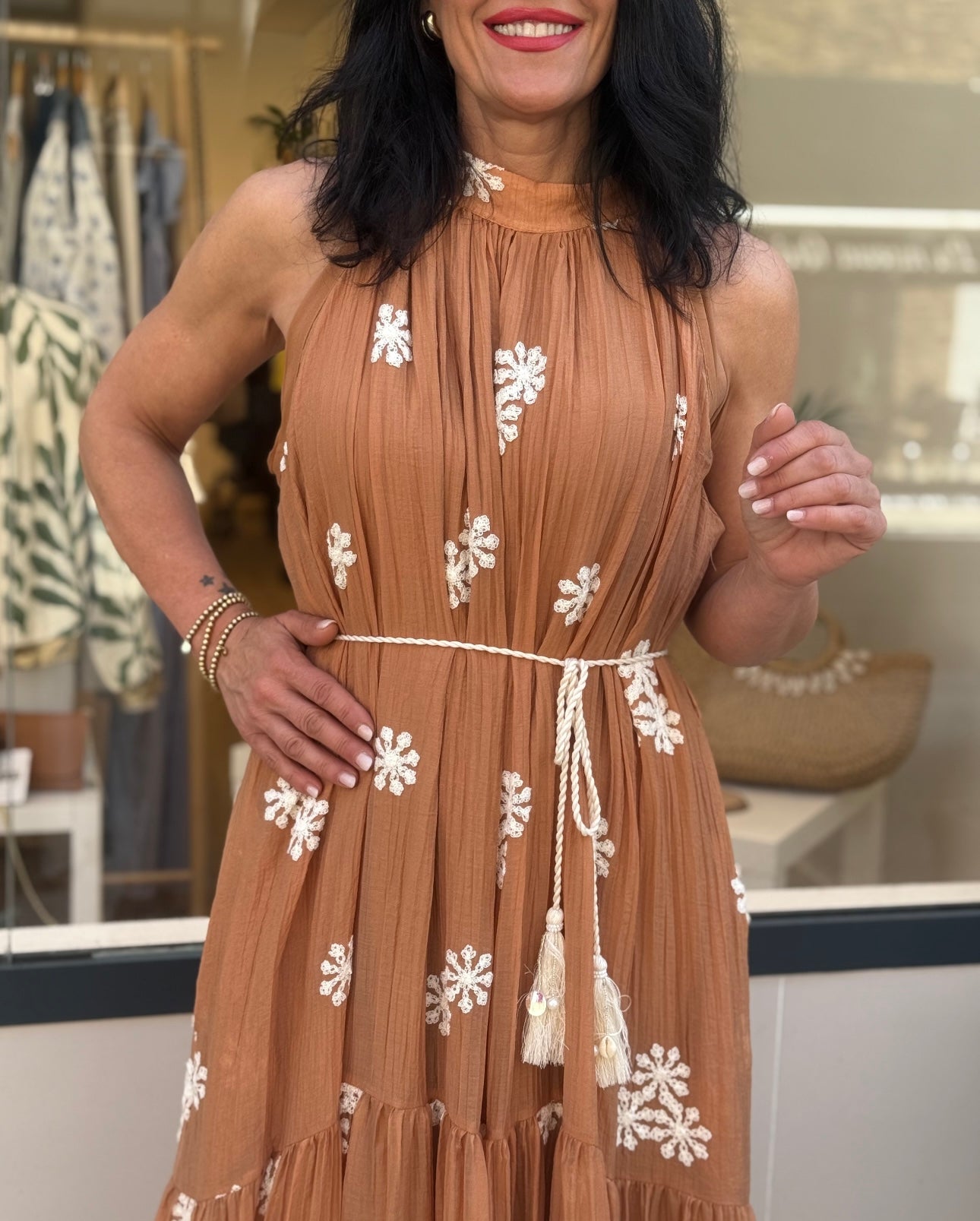 VESTIDO EGYPTO TEJA