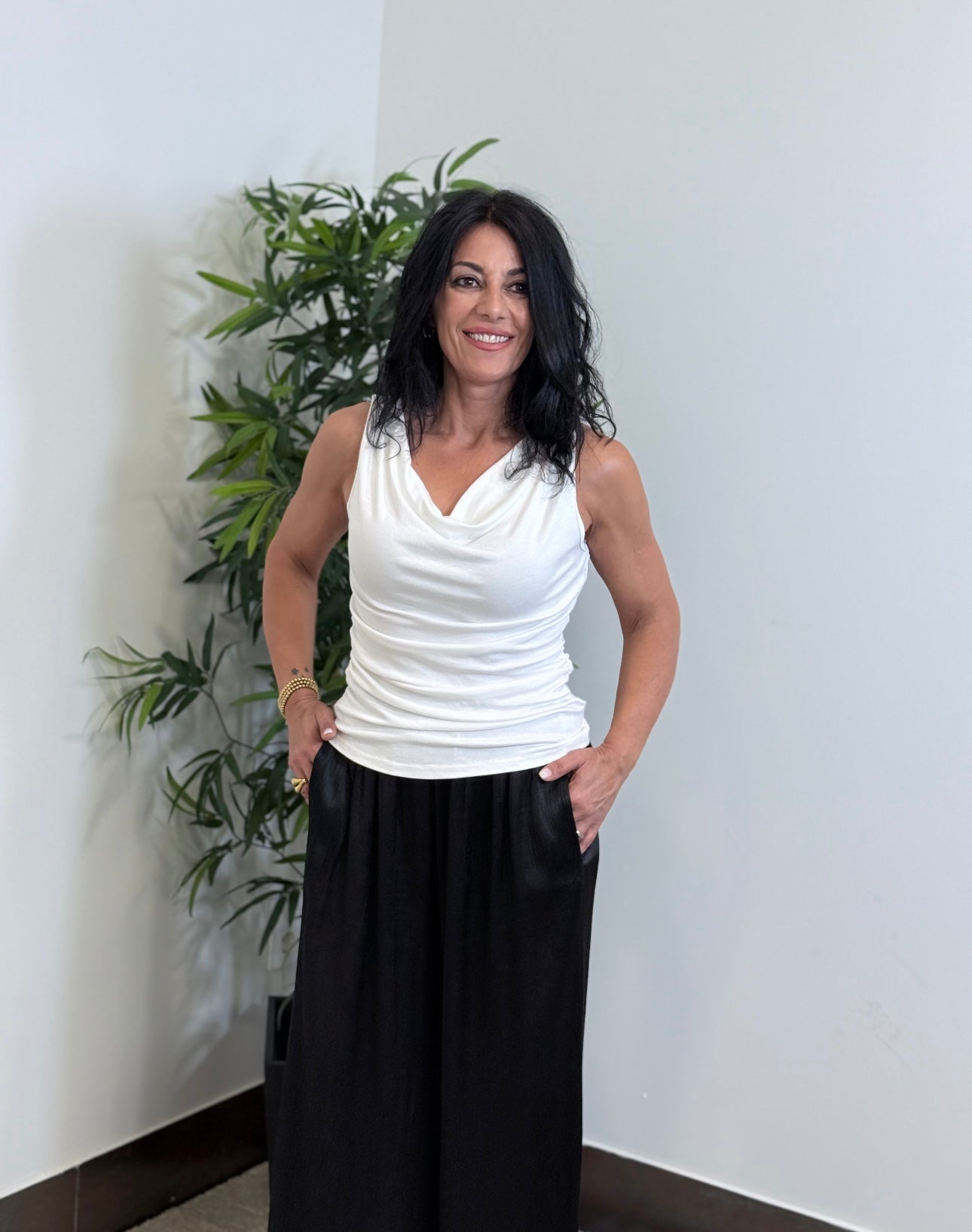 TOP CAROL FRUNCE BLANCO