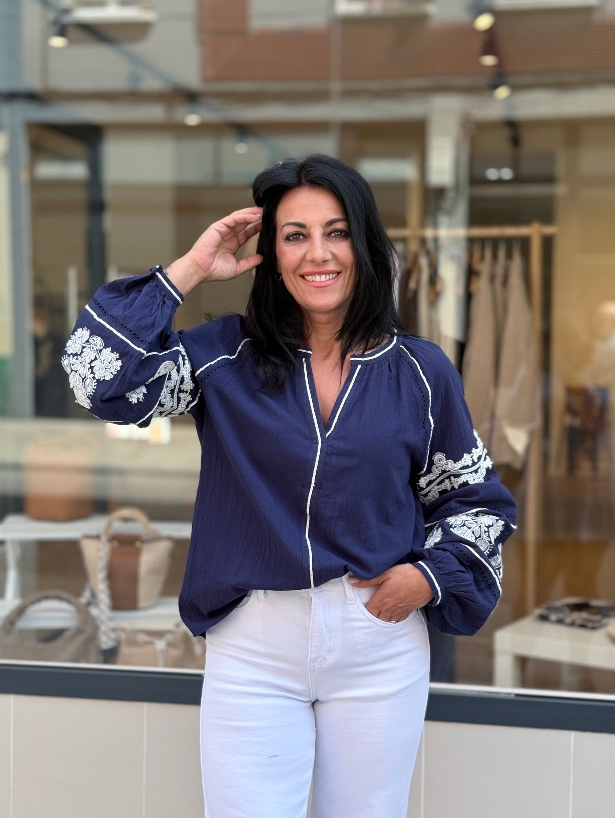 CAMISA TOSCANA AZUL MARINO