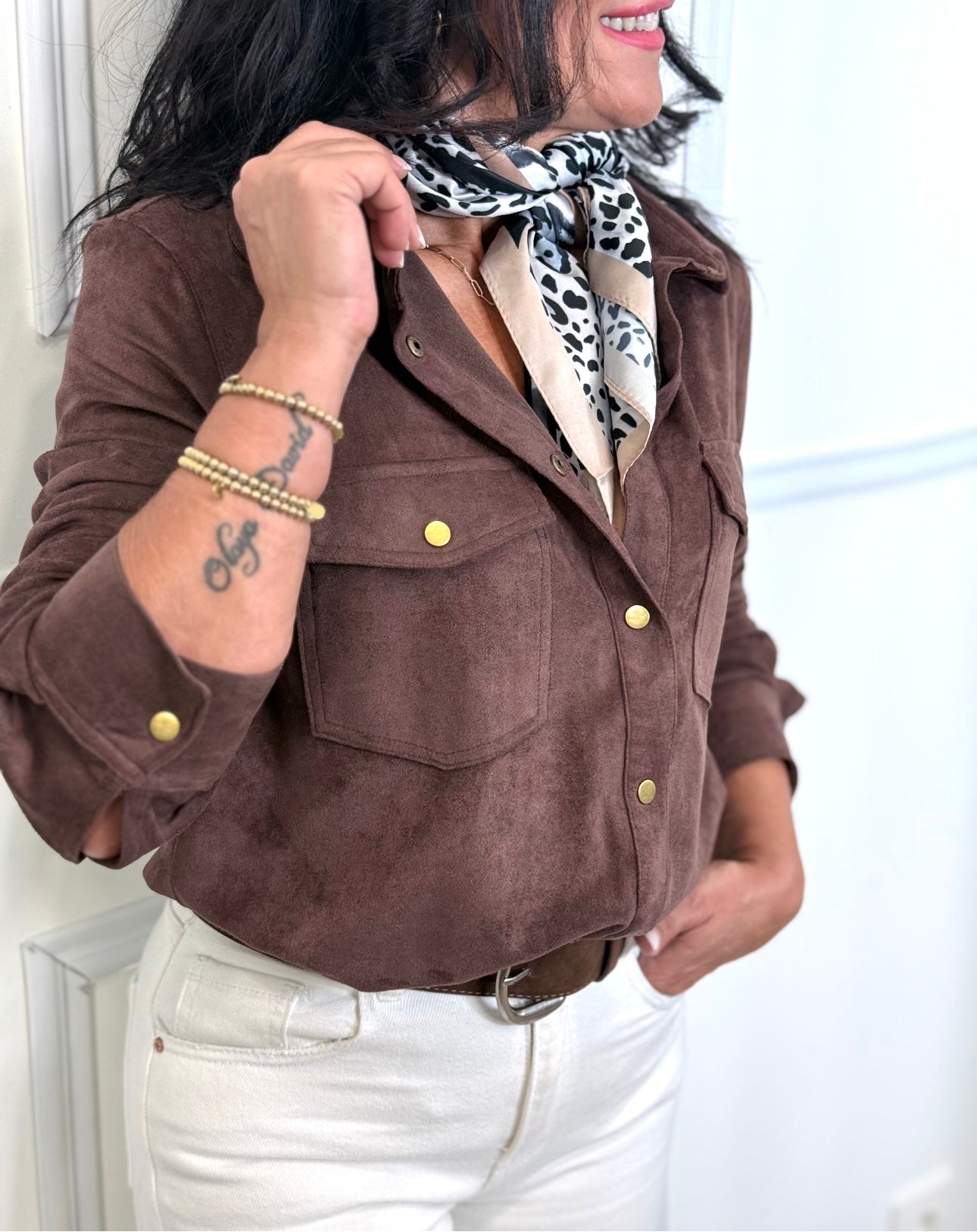 CAMISA ANTELINA CHOCOLATE