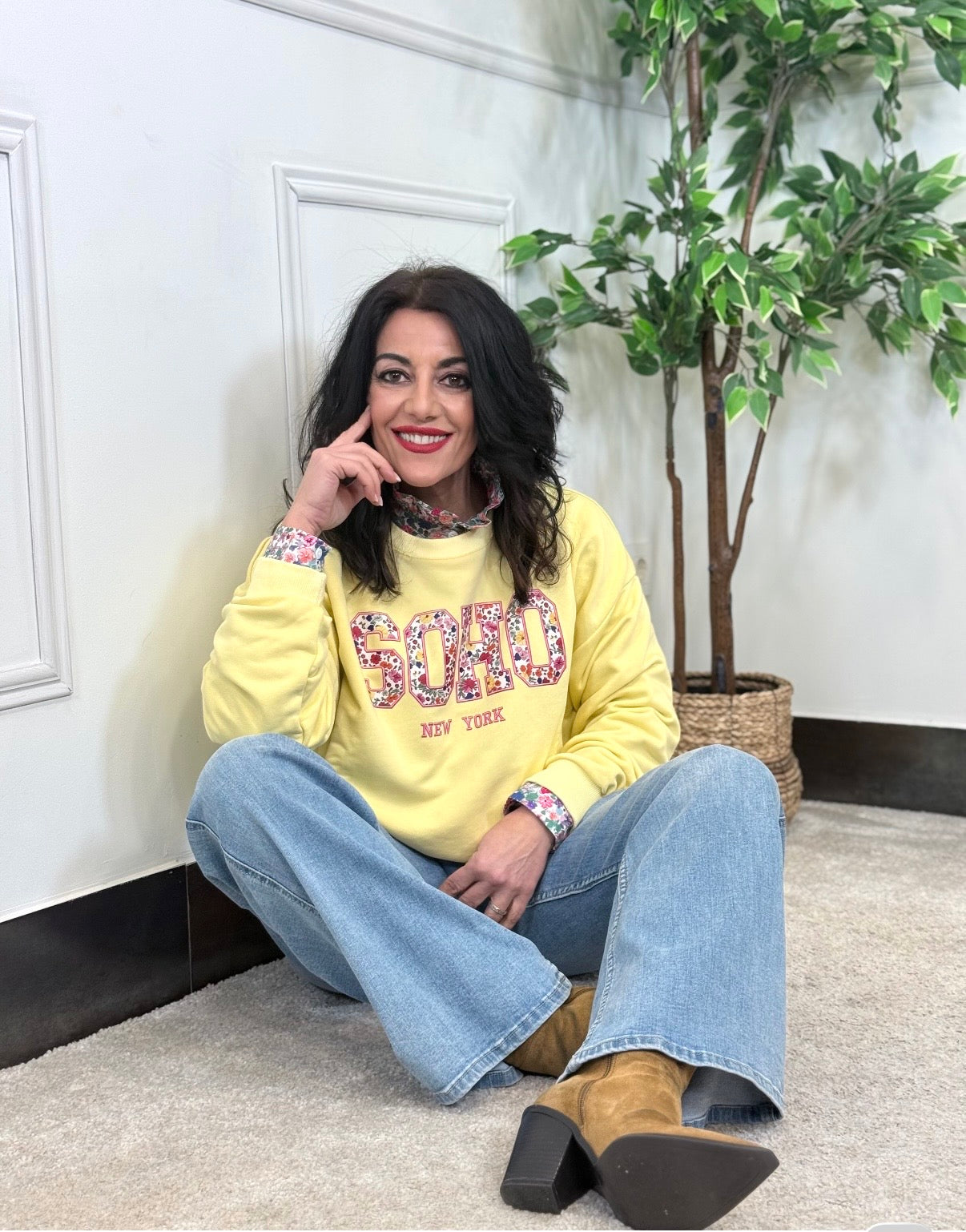 SUDADERA SOHO AMARILLO