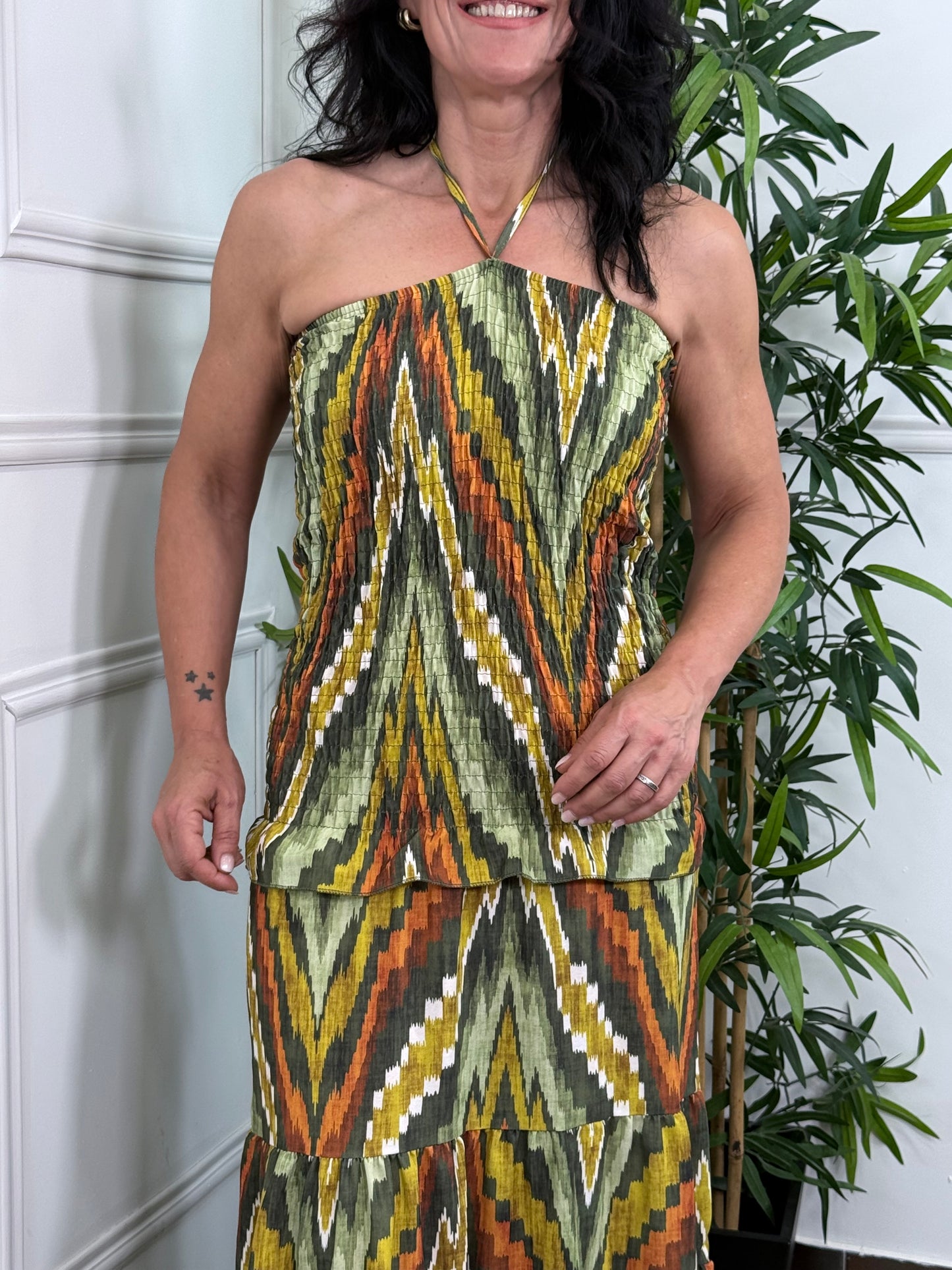 VESTIDO TROPICAL VERDE