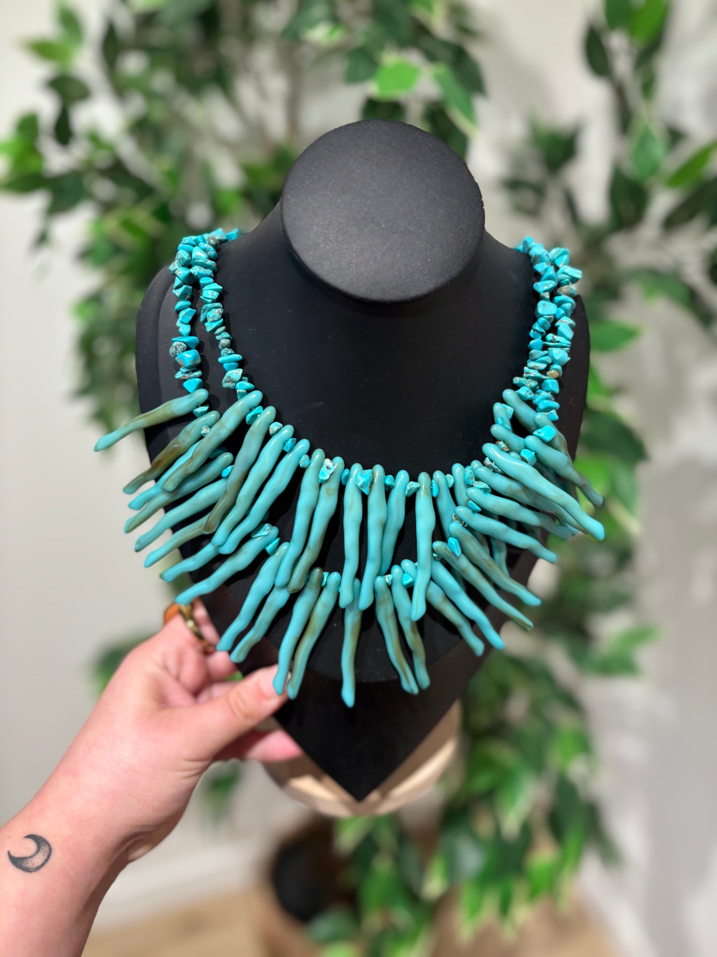 COLLAR VERDE AGUA
