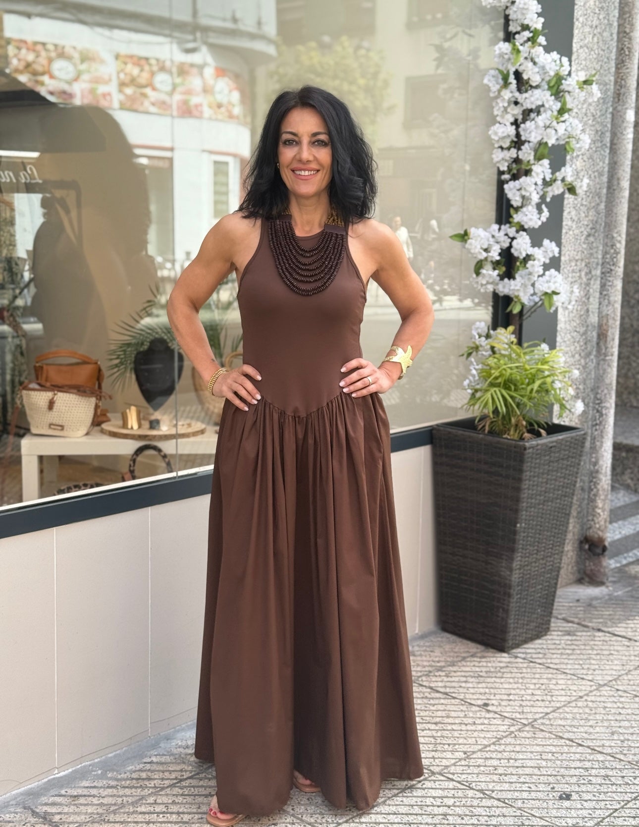 VESTIDO NUBE CHOCOLATE