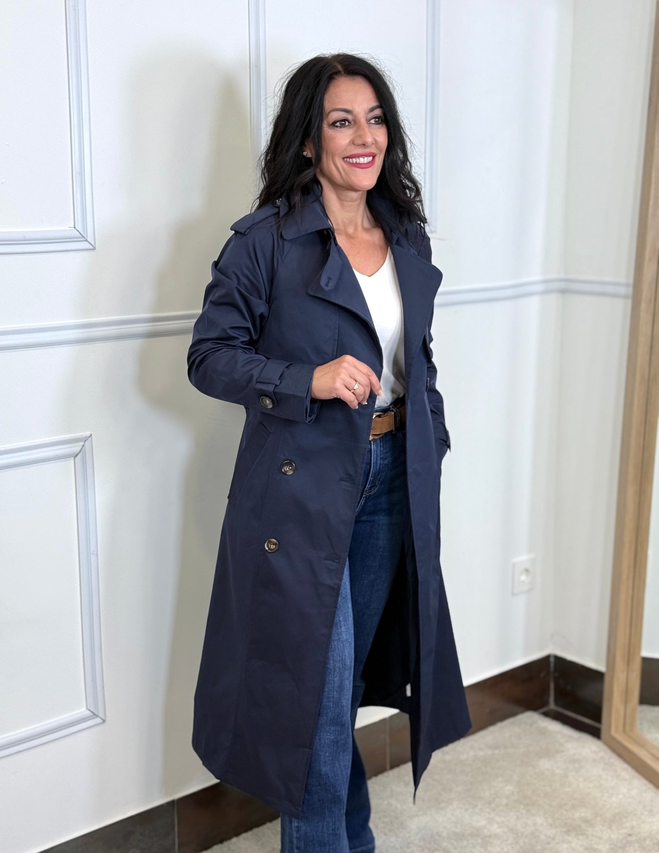 GABARDINA WELL AZUL MARINO