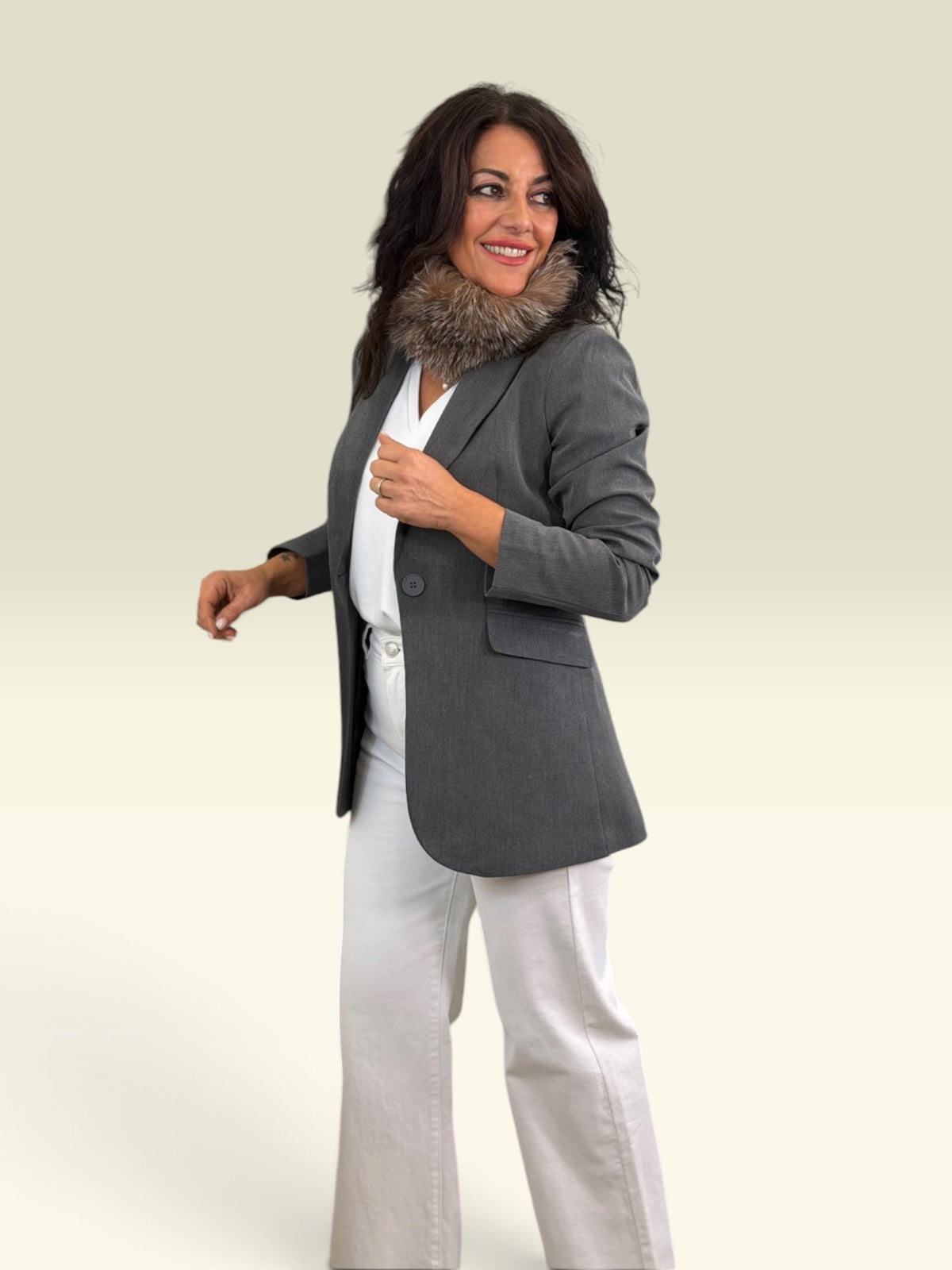 BLAZER ESENCIA GRIS