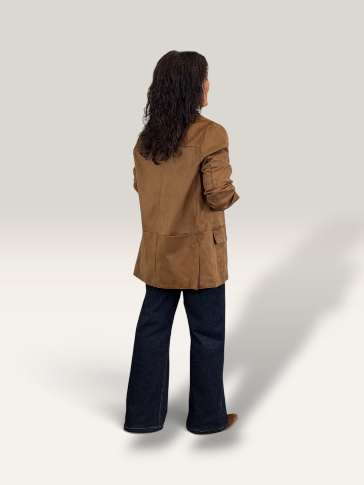 BLAZER EFECTO ANTE CAMEL