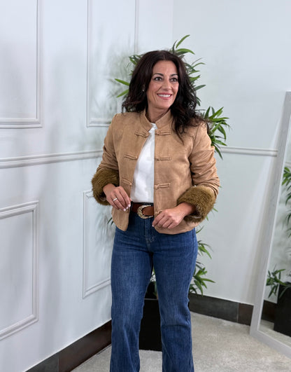 CHAQUETA CLEO CAMEL