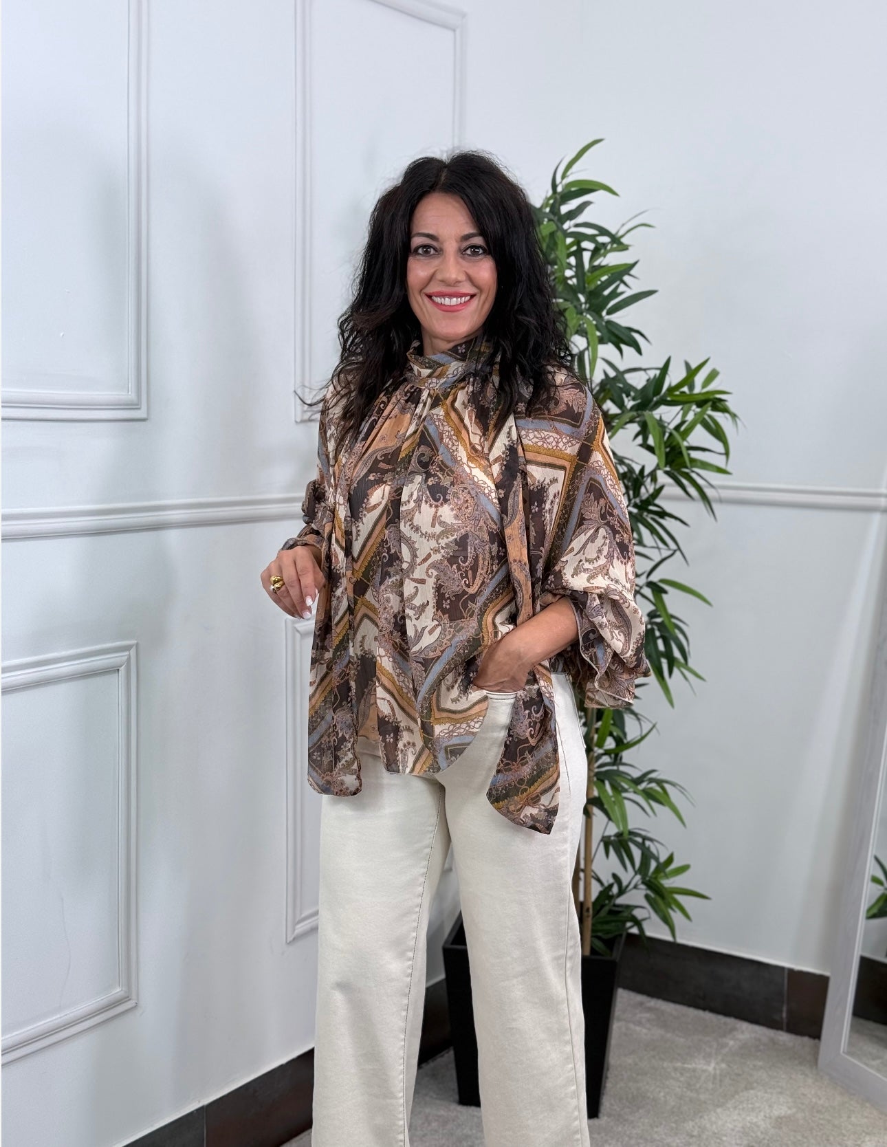 BLUSA PASLEY CHOCOLATE