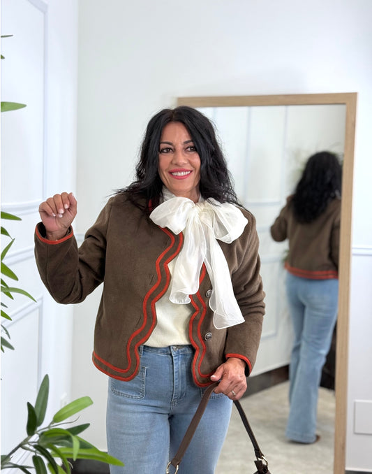 CHAQUETA CARMELA CHOCOLATE